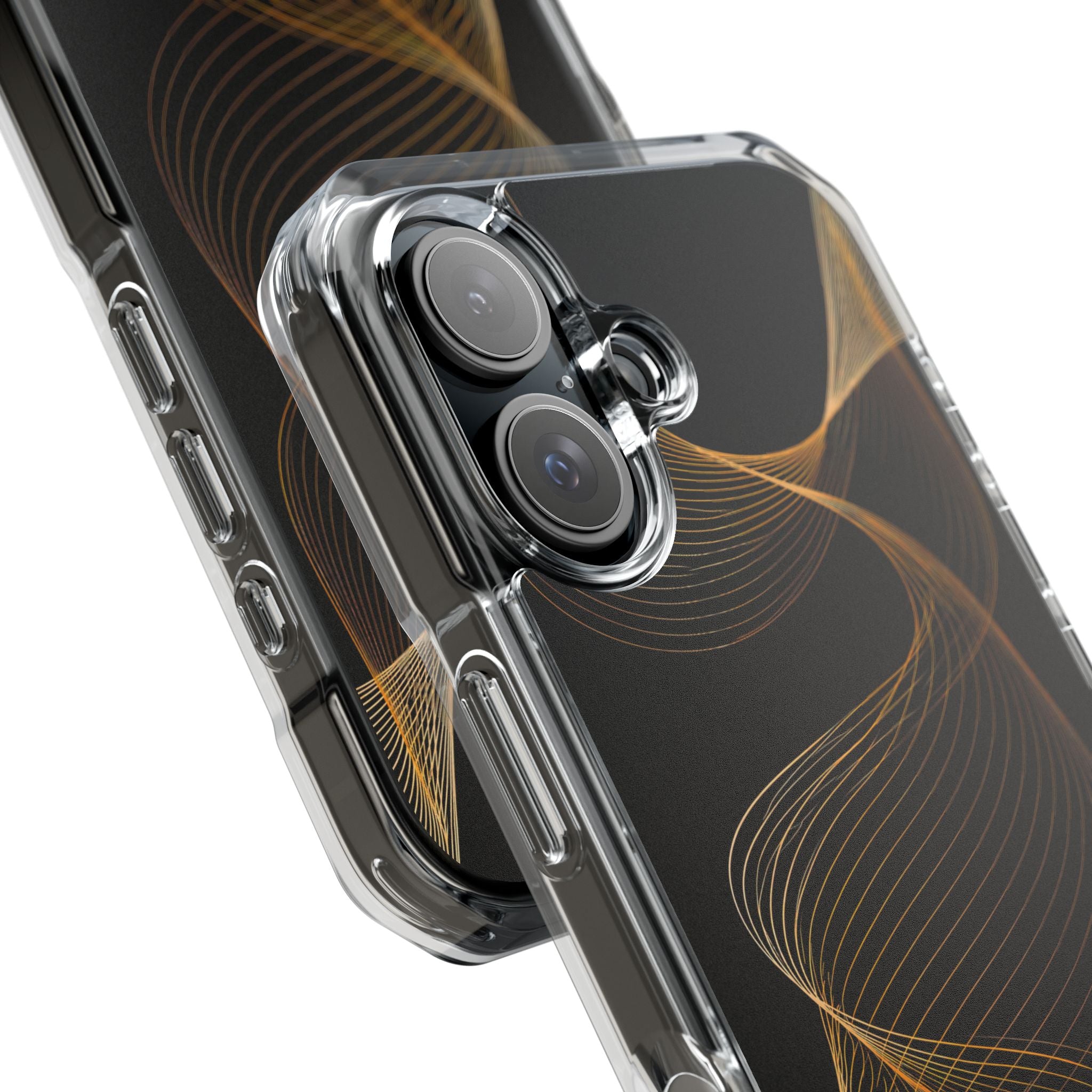 Gold Impact MagSafe Phone Case for iPhone - Burnished Bronze Helix