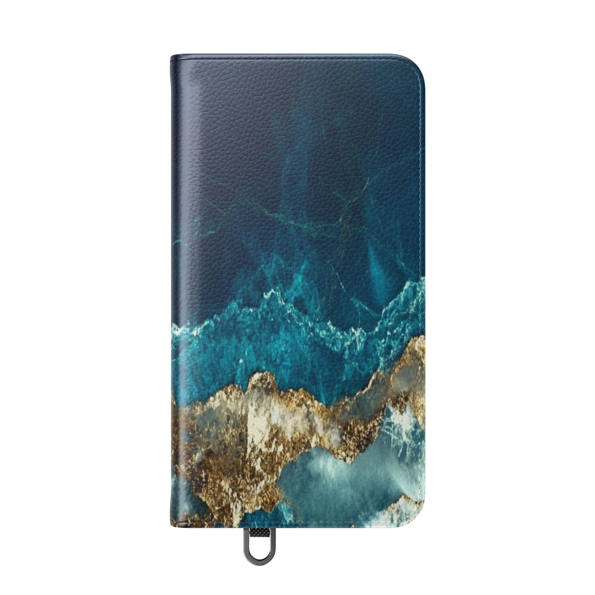 Golden Fracture Teal - Samsung S24 Plus Case - Wallet