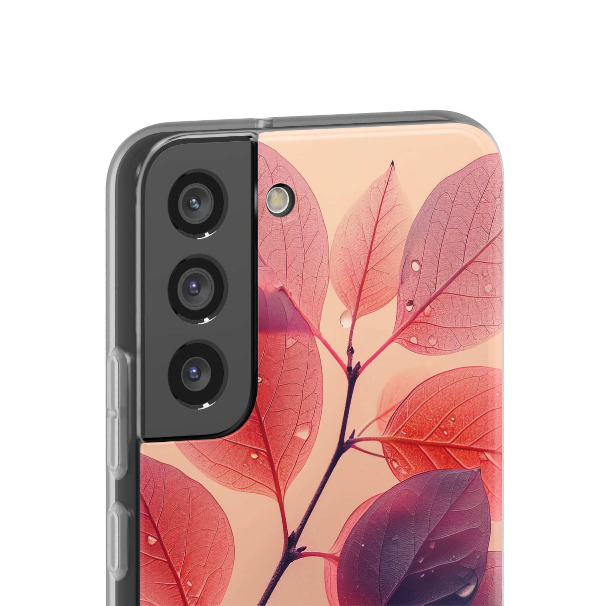 Dewy Magenta Foliage · Soft Phone Case for Samsung