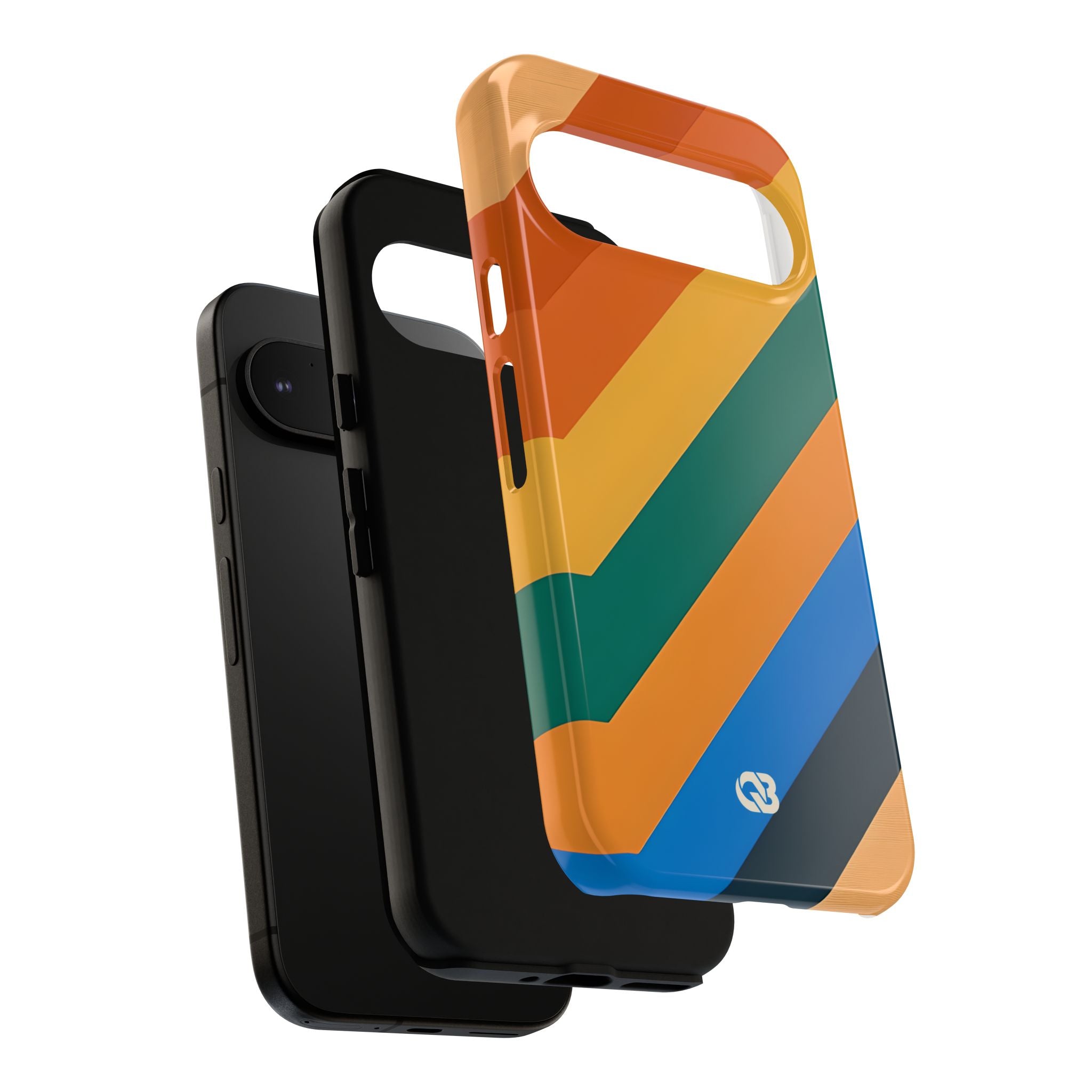 Retro Ridge Lines · Tough Phone Case for Google Pixel