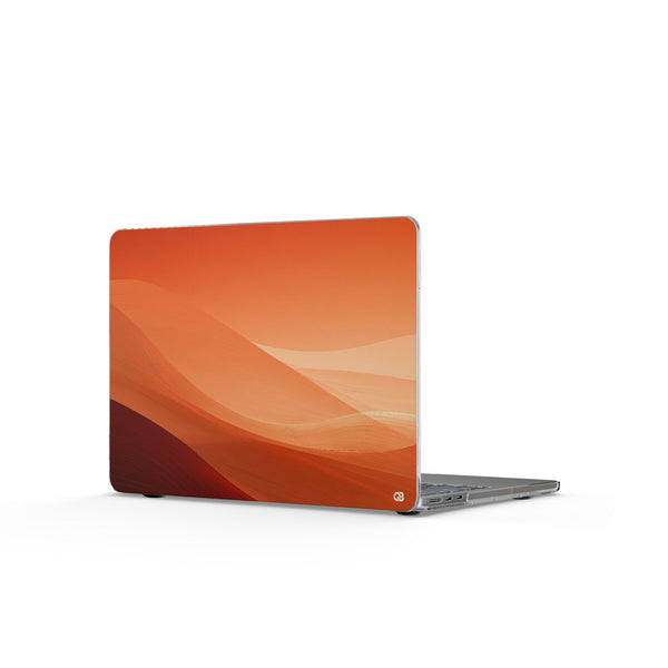 Amber Dune Horizon · Clear Hard Case for MacBook · Orange