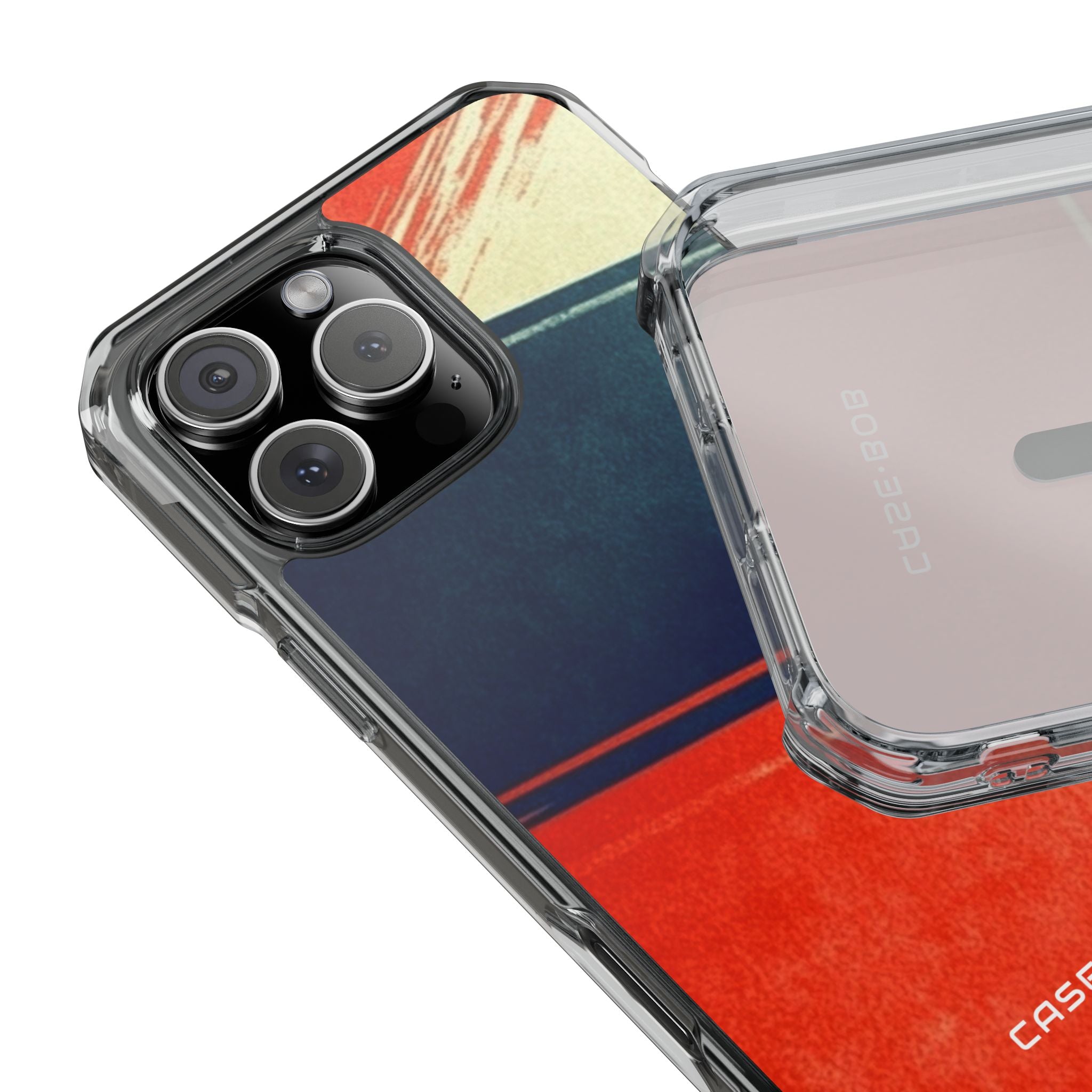 Blaues diagonales Bewegungsmuster iPhone 16 Pro Max Case - Impact