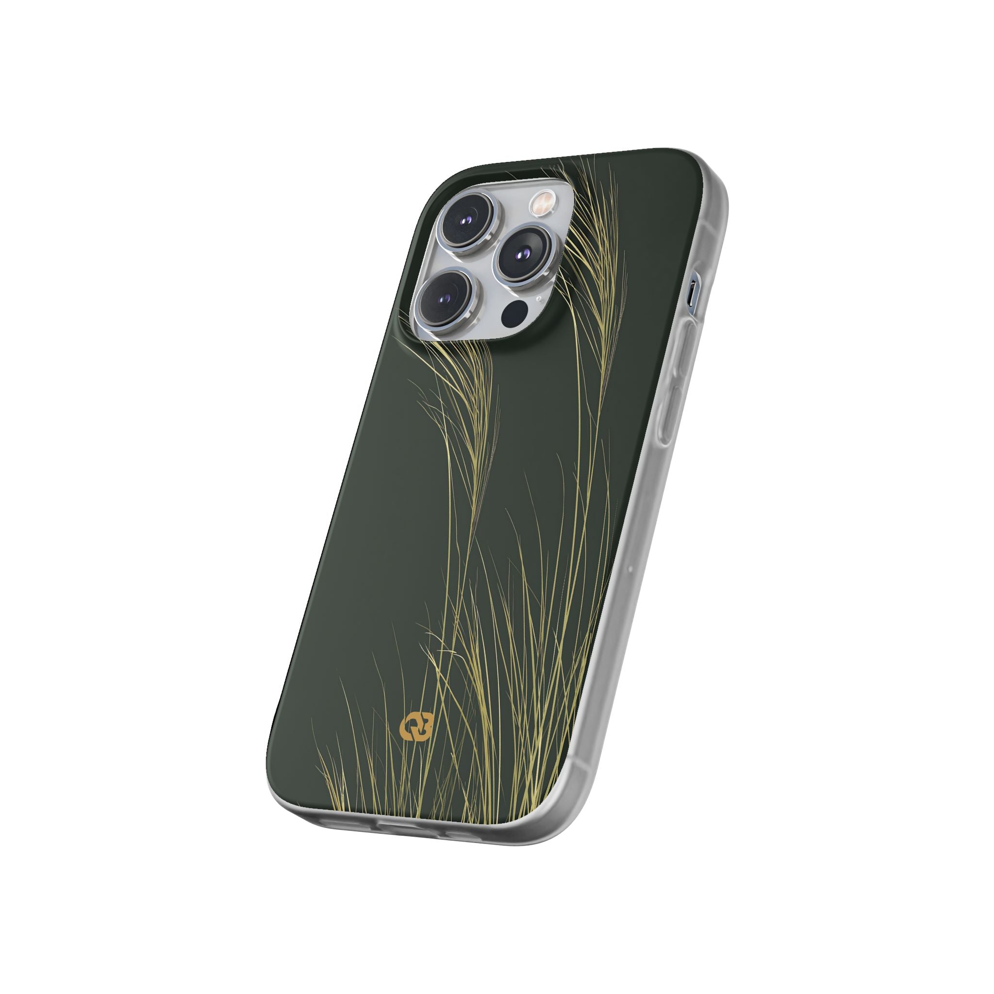 Green Lite Phone Case for iPhone - Midnight Gilded Grass