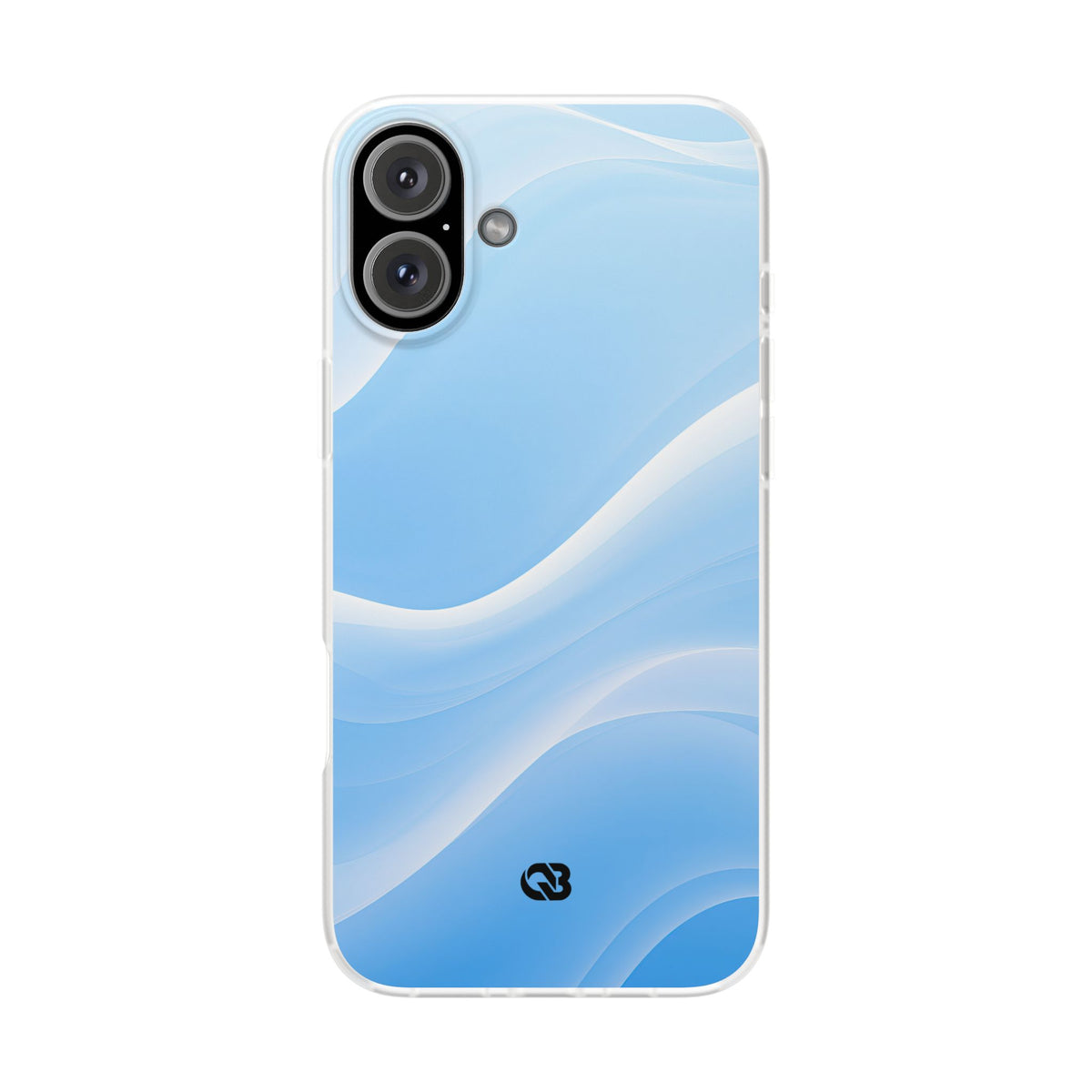 Blue Lite Phone Case for iPhone - Glacial Blue Silk