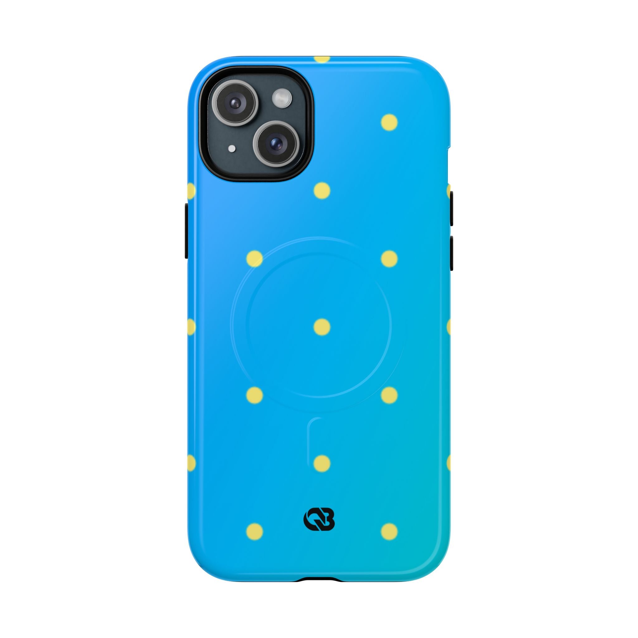 Cyan Sun Dots · Tough+ Phone Case for iPhone · Magsafe