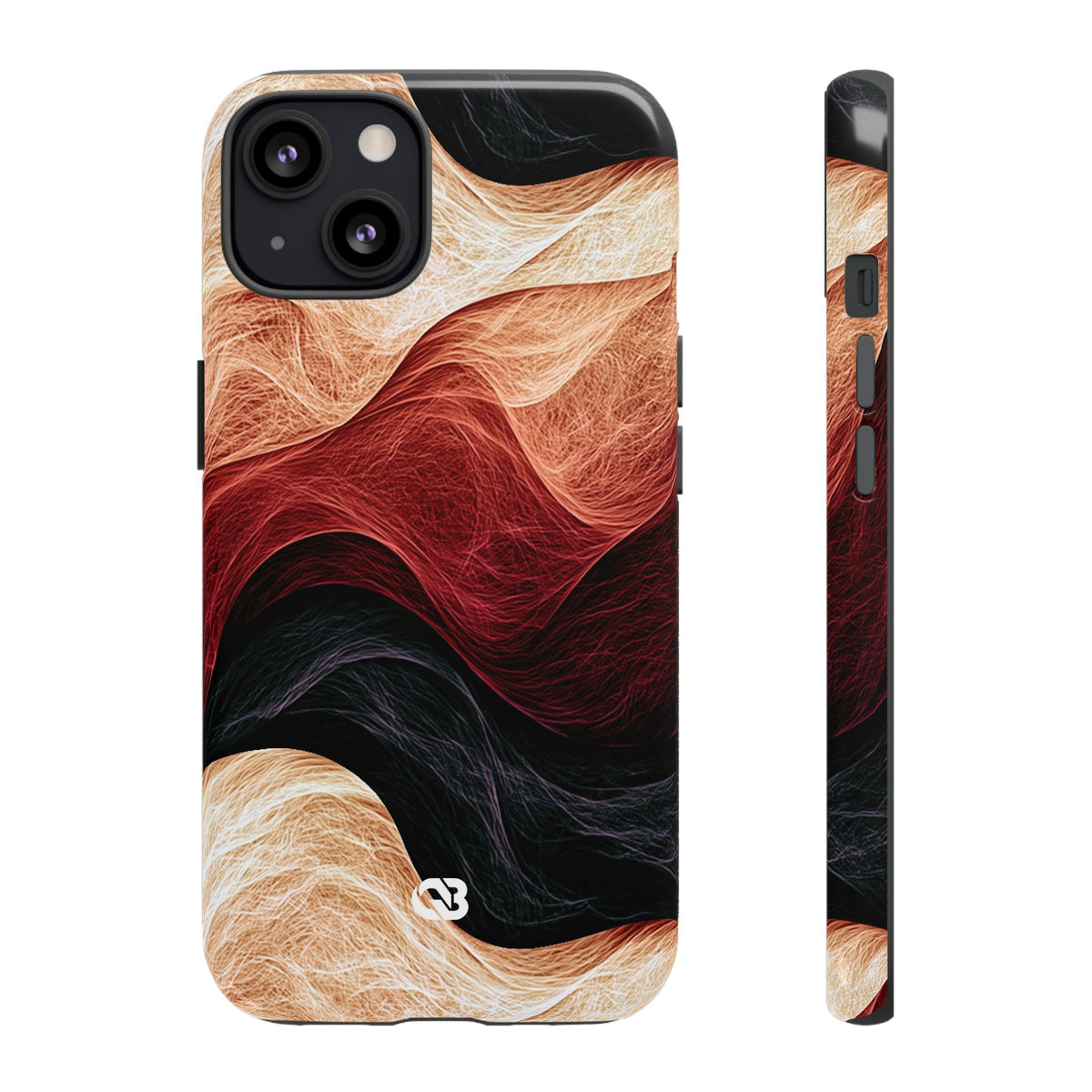 Ember Wave Dispersion · Tough Phone Case for iPhone · Red