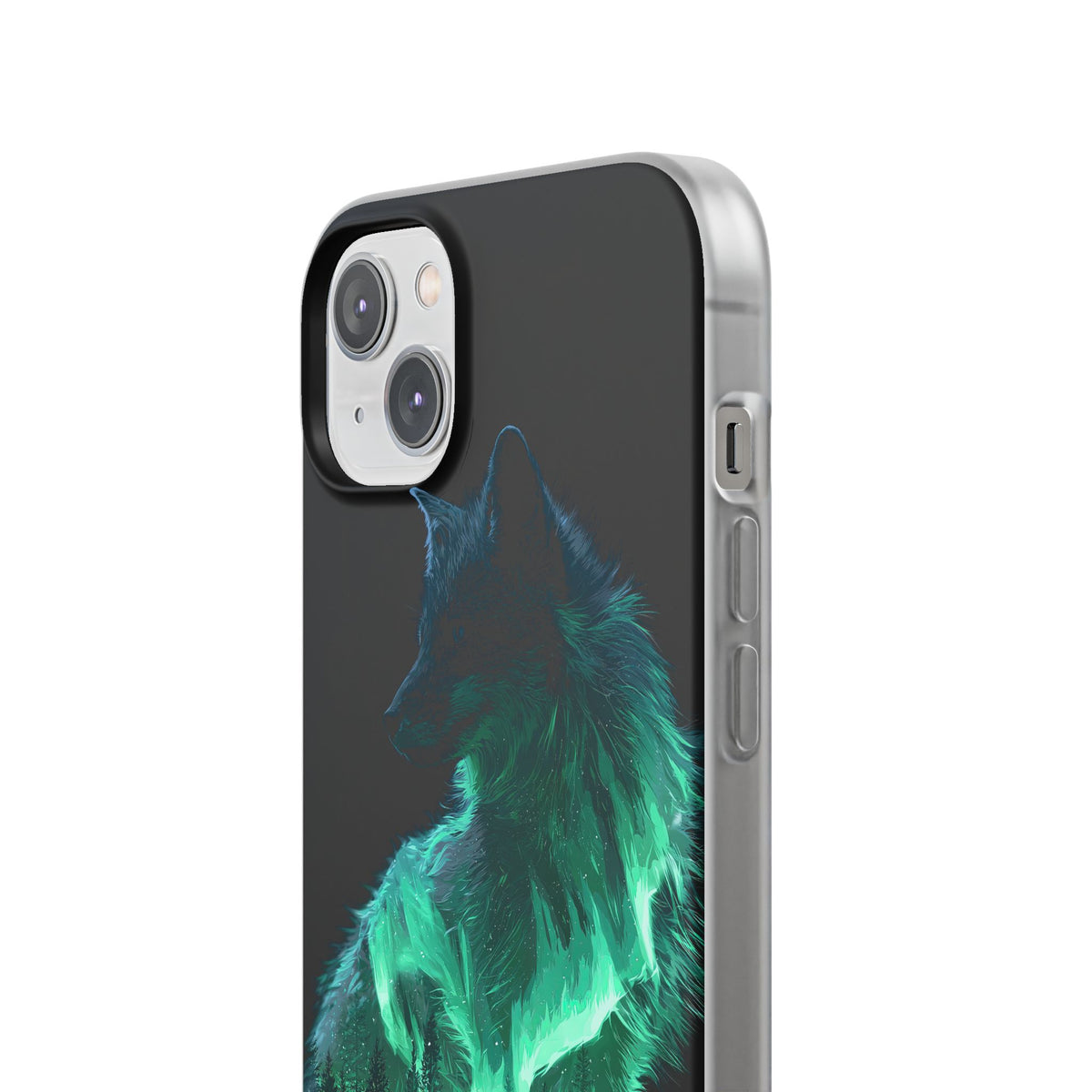 Nordic Aurora Fox · Lite Phone Case for iPhone · Teal
