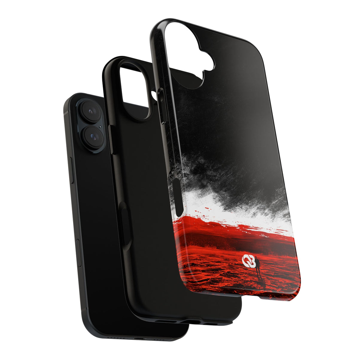 Crimson Horizon · Tough Phone Case for iPhone · Black