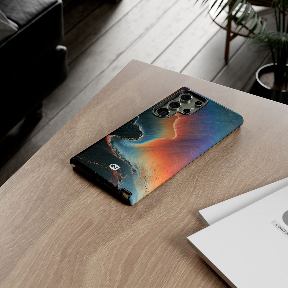 Prismatic Aura Shift · Tough Phone Case for Samsung · Blue