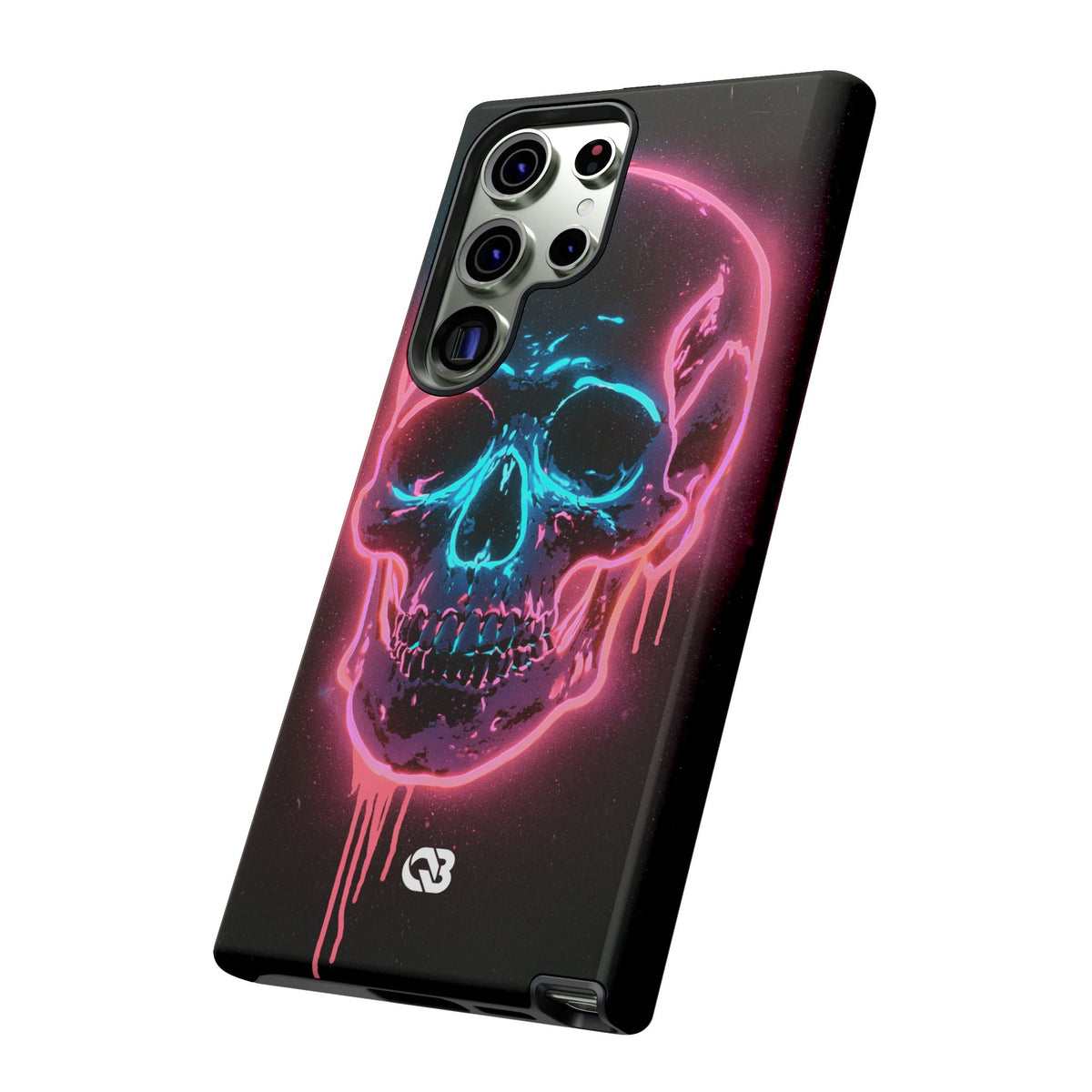 Neon Drip Skull · Tough Phone Case for Samsung · Black