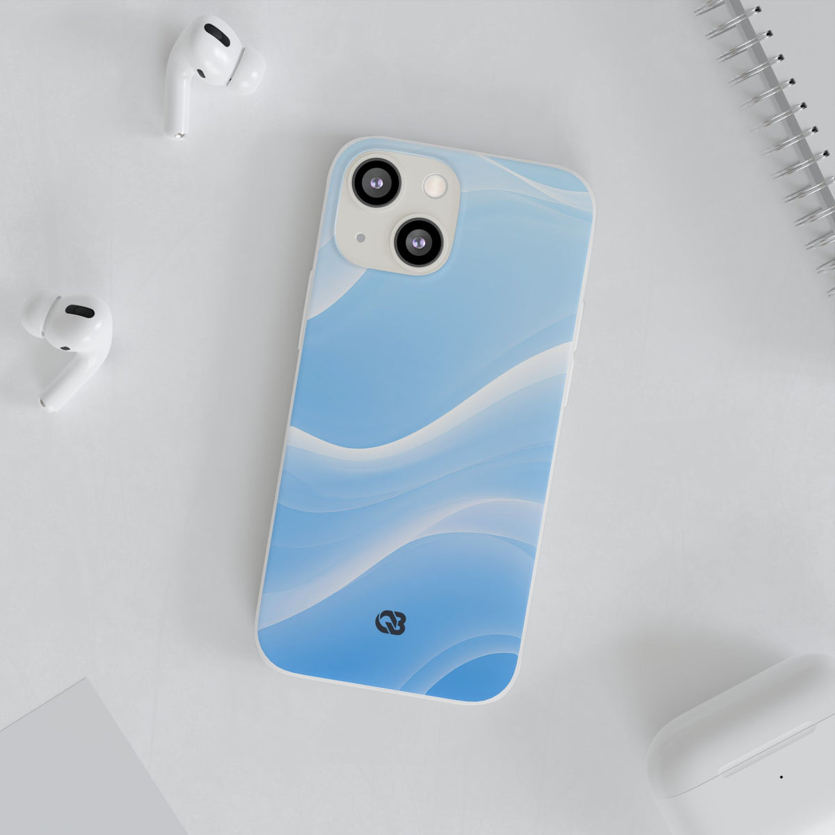 Glacial Contour Flow · Lite Phone Case for iPhone · Blue