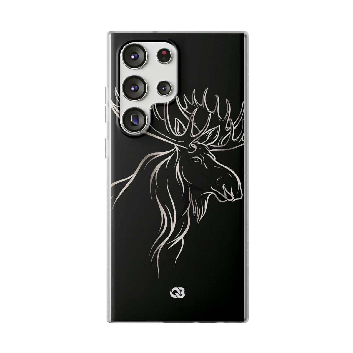Nordic Moose Contour · Lite Phone Case for Samsung · Black