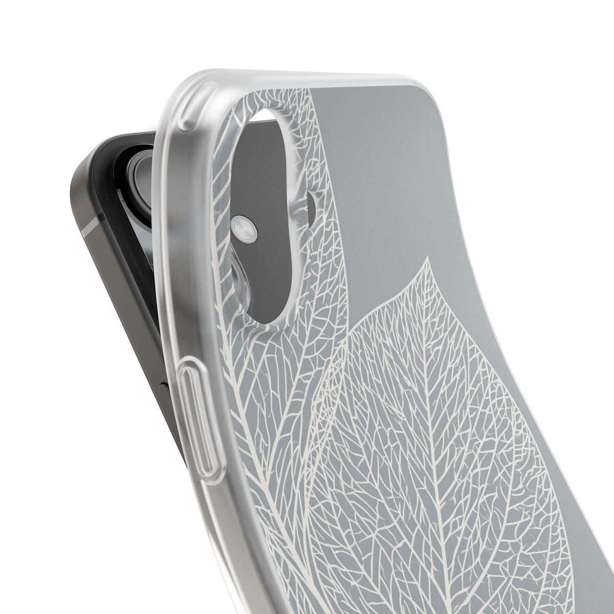 Minimal Leaf Skeleton · Lite Phone Case for iPhone · Grey