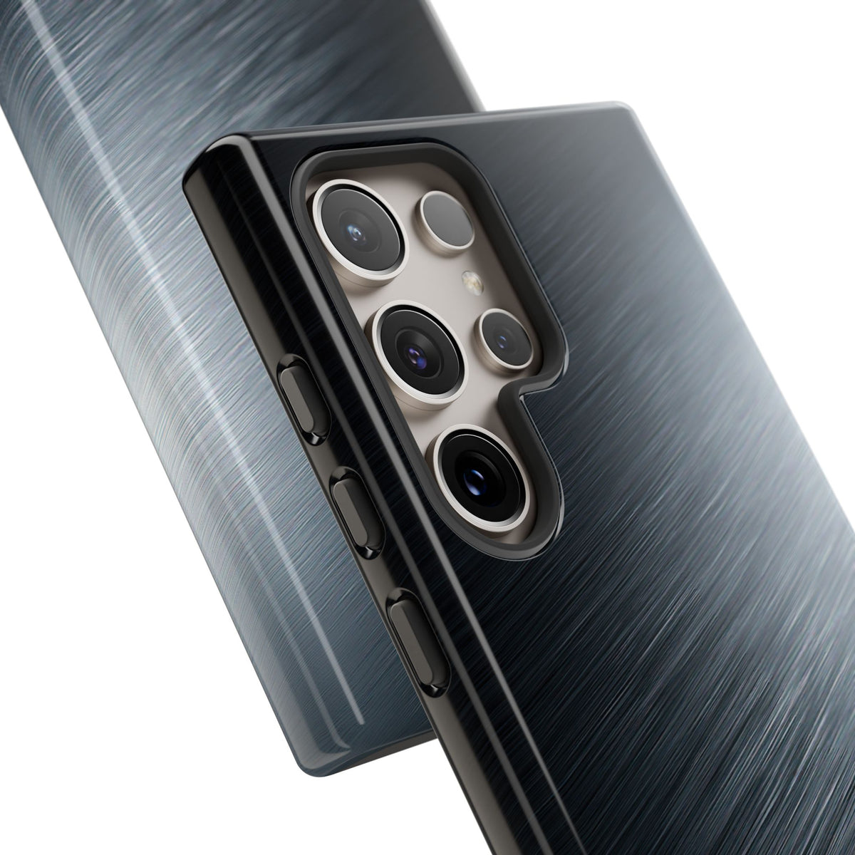 Brushed Obsidian Steel · Tough Phone Case for Samsung · Grey