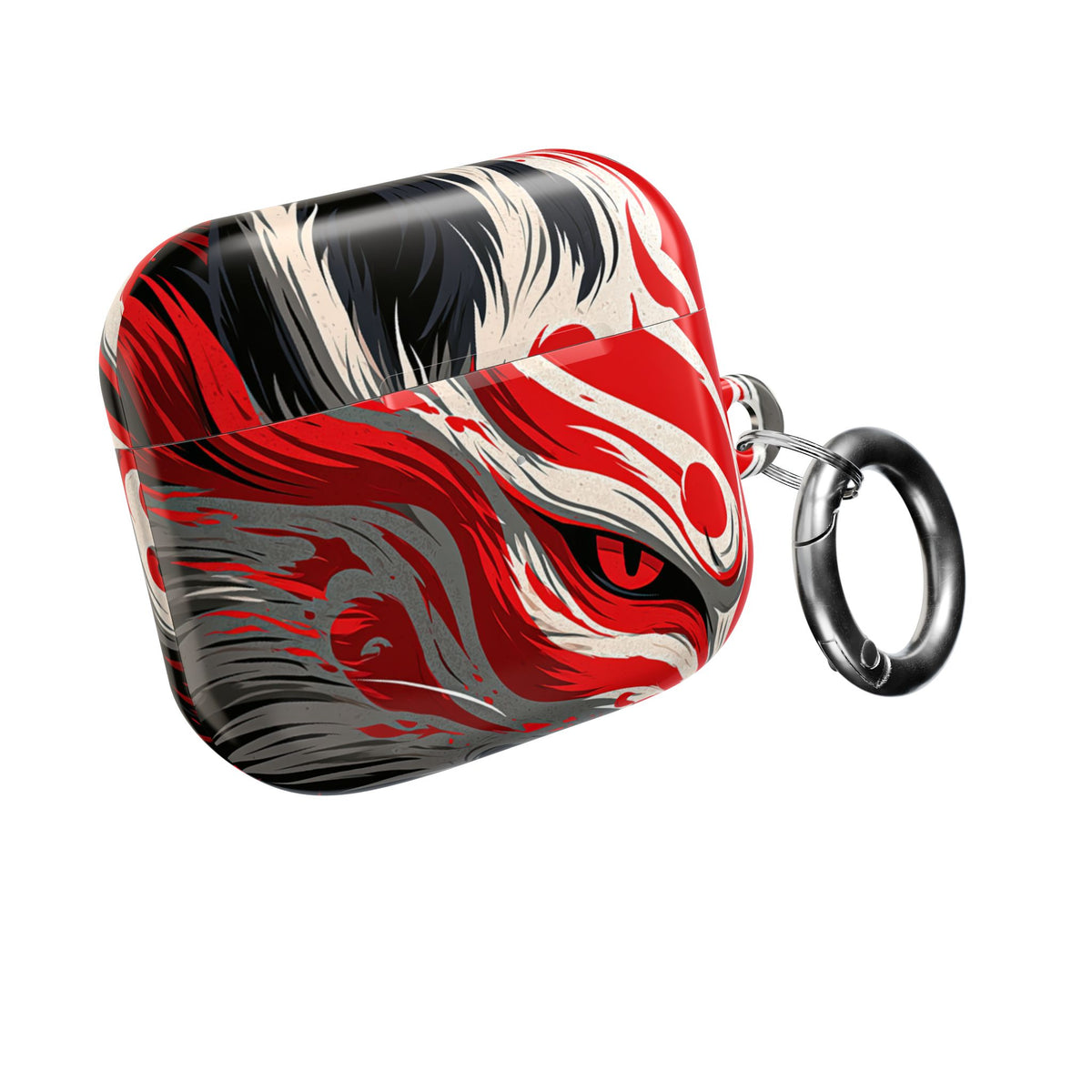 Crimson Kitsune Spirit · Hard Case for AirPods & AirPods Pro · Red
