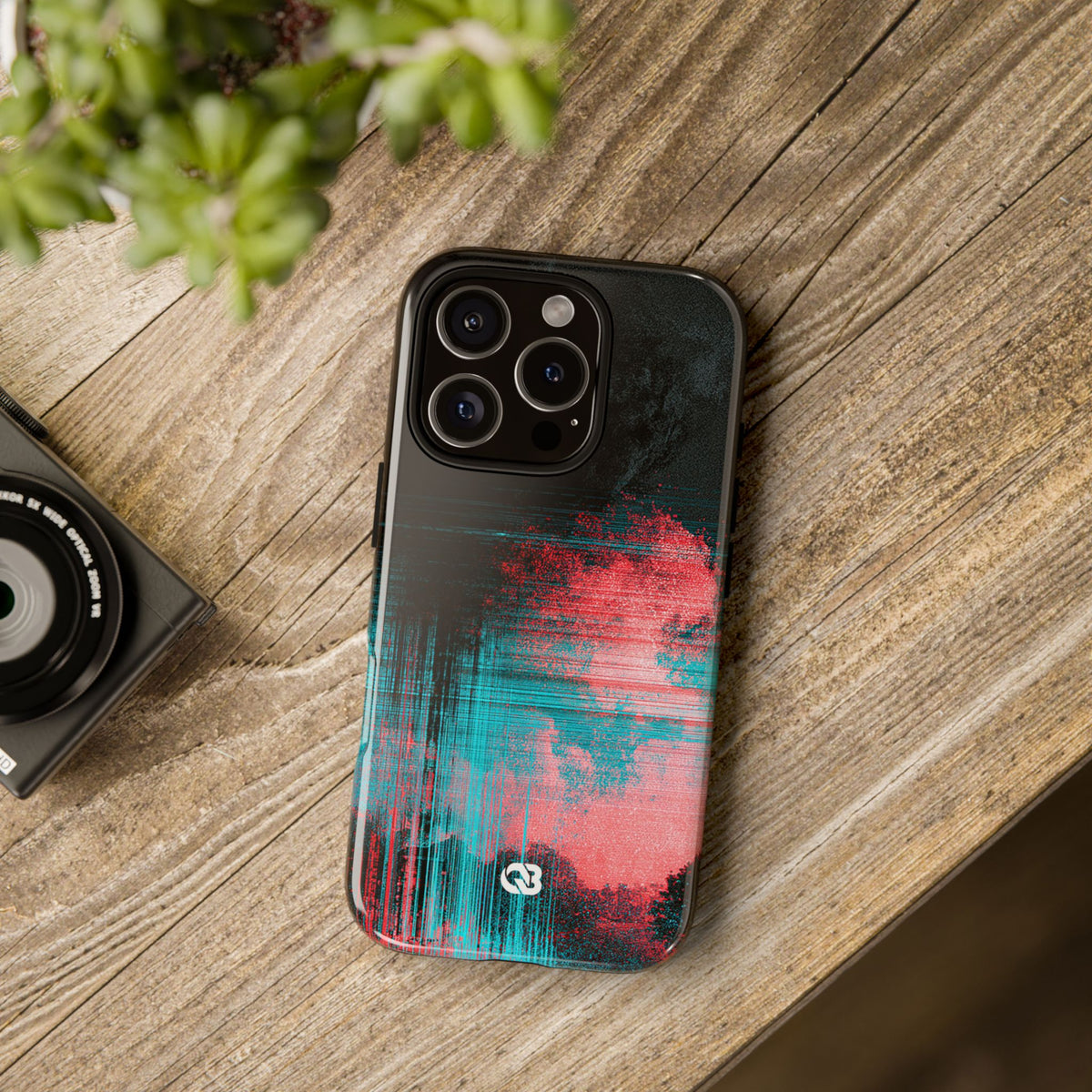 Digital Signal Drift · Tough Phone Case for iPhone · Black