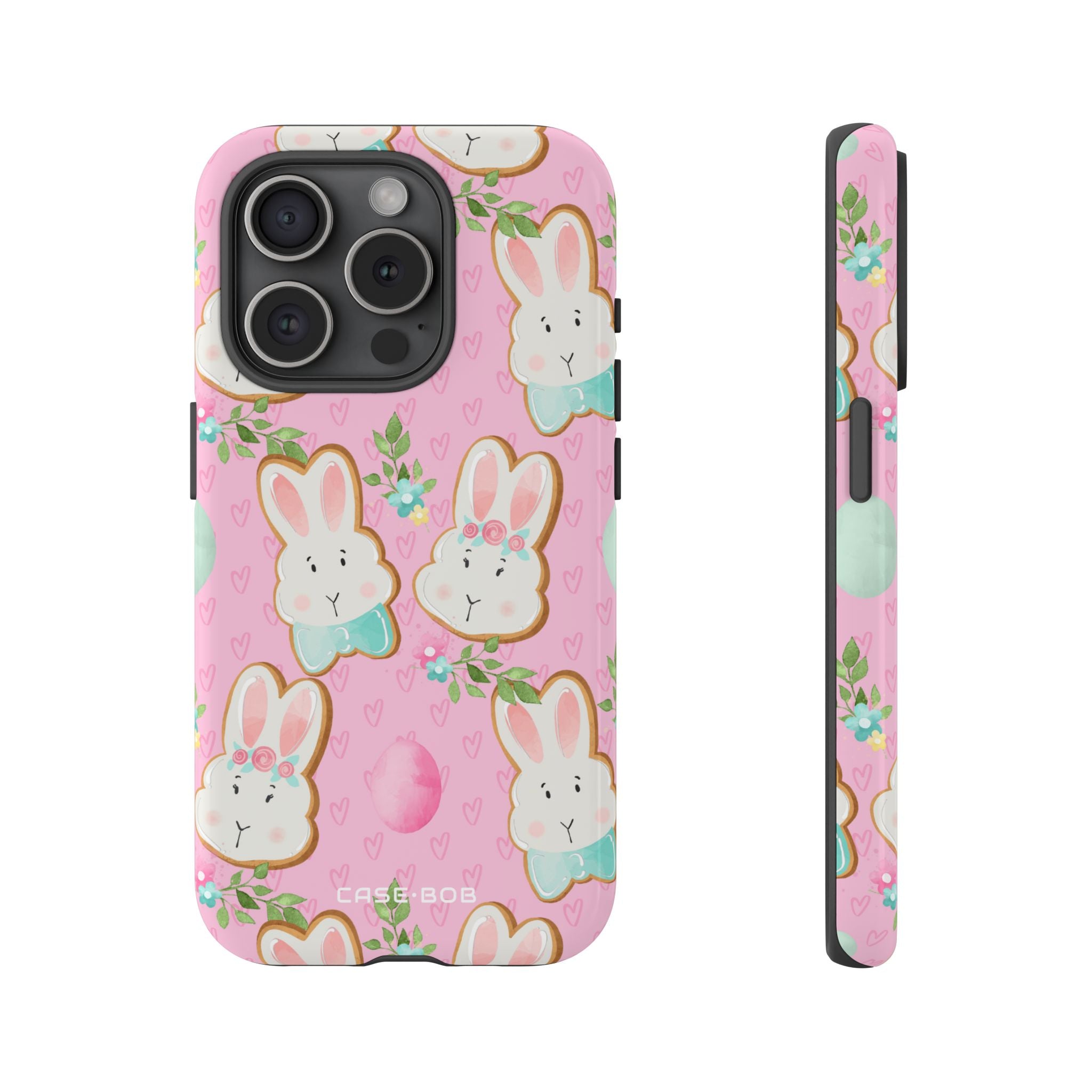 Bunny Blossom iPhone 15 Pro Case - Tough