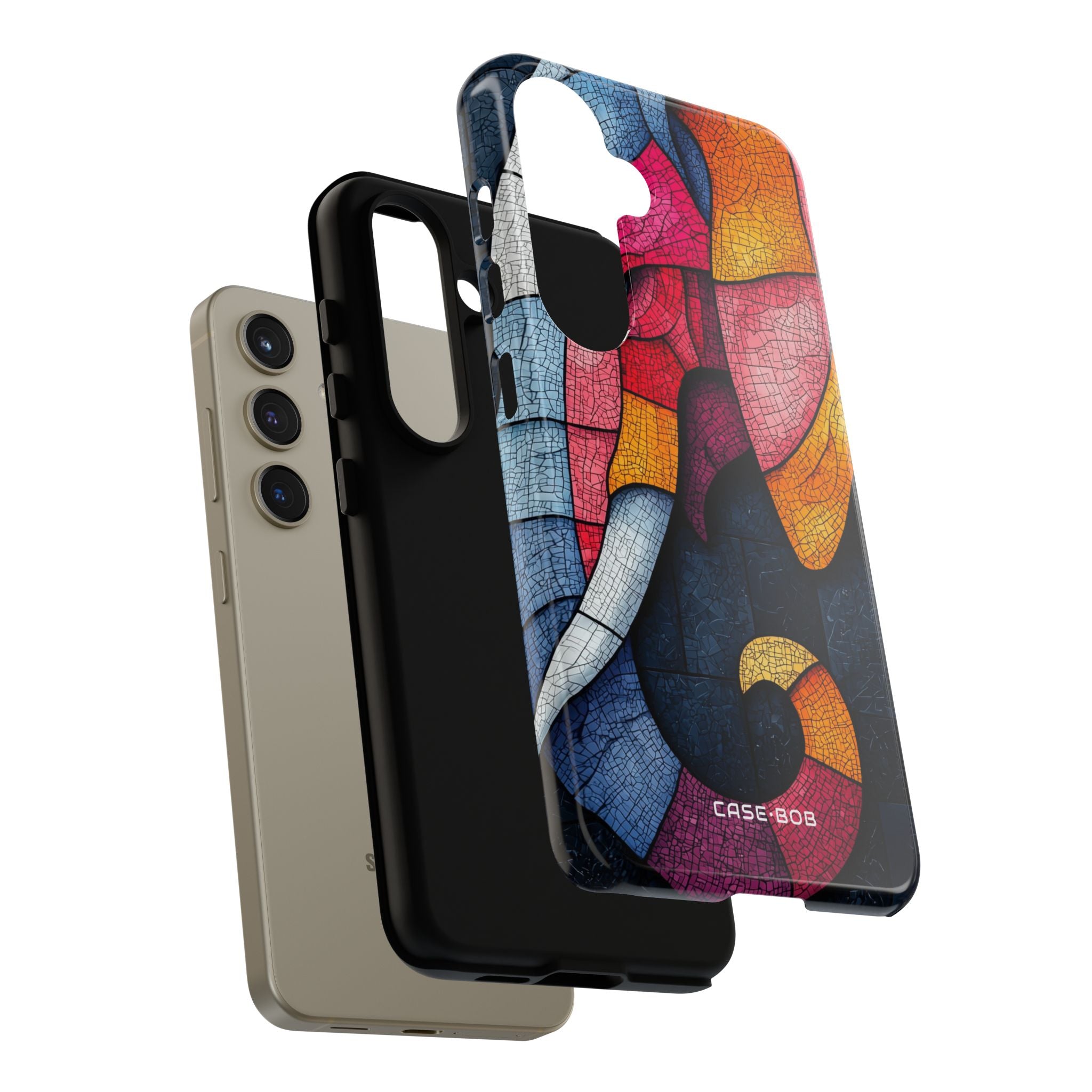 Elephant Mosaic Samsung S24 Skal - Tough