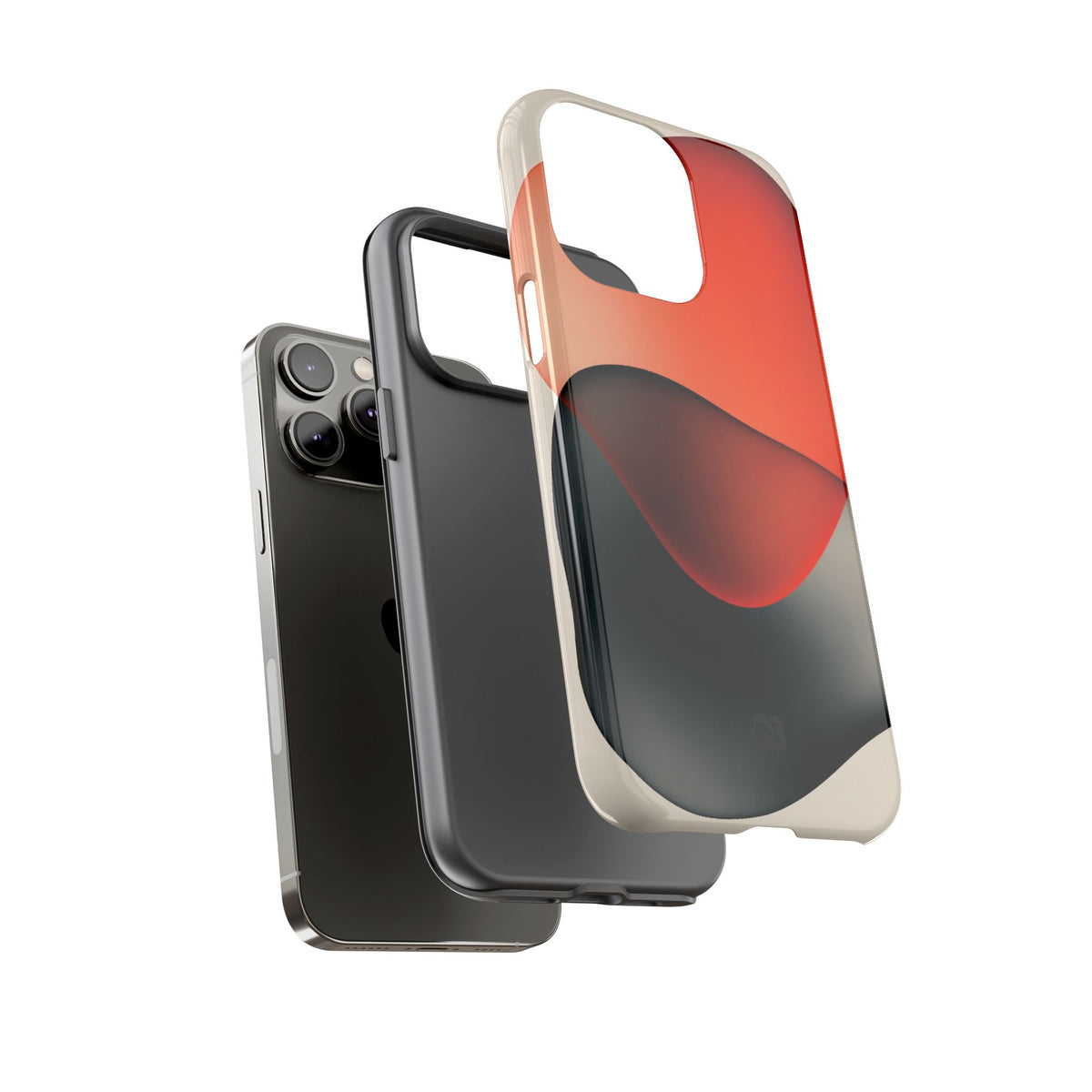 Translucent Crimson Form · Tough Phone Case for iPhone · Red