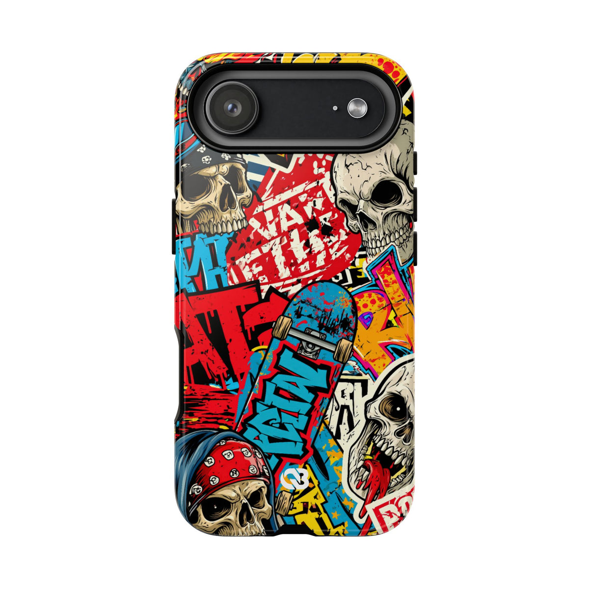 Skate Skull Riot · Tough Phone Case for iPhone · Red