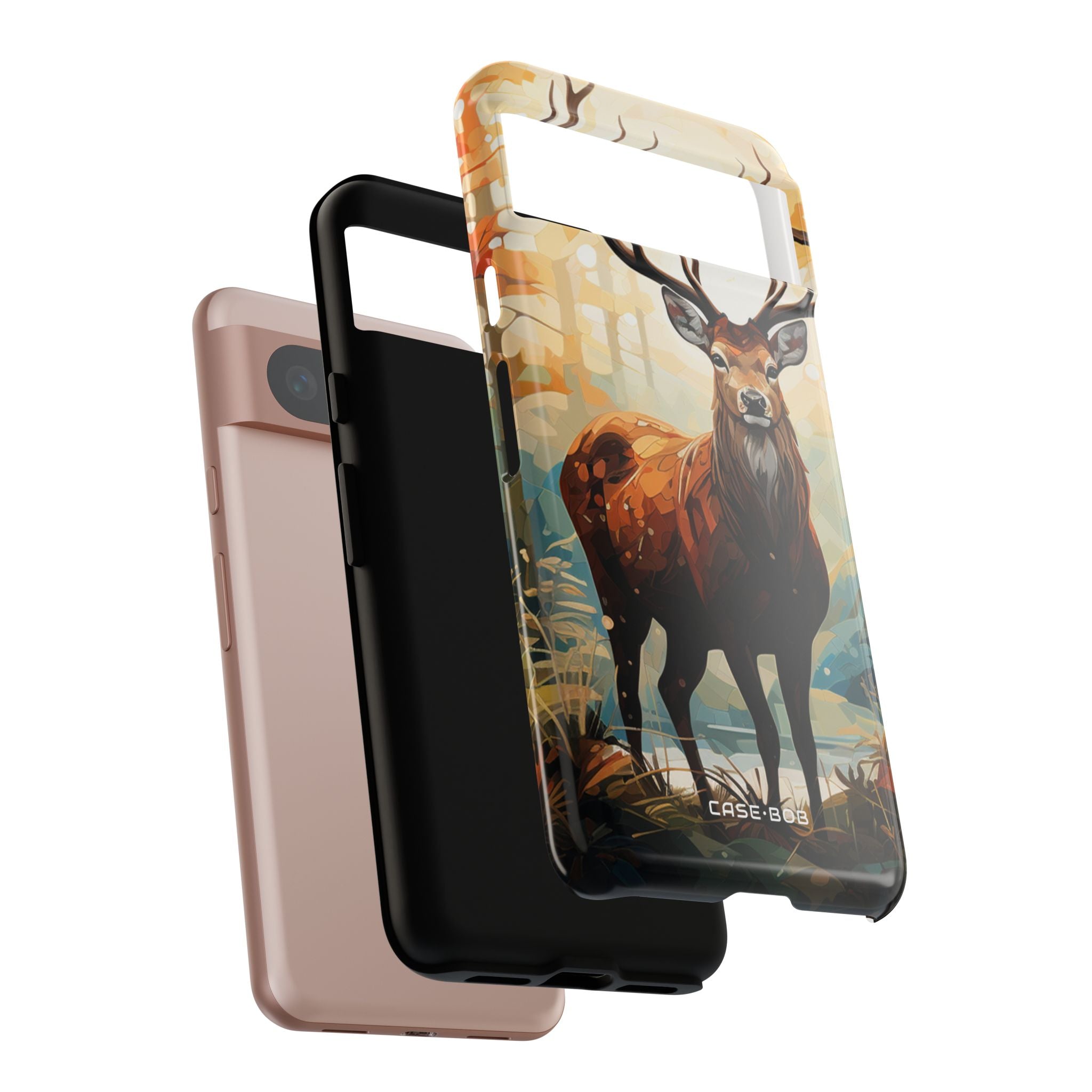 Glowing Stag Google Pixel 8 Case - Tough - CASE•BOB