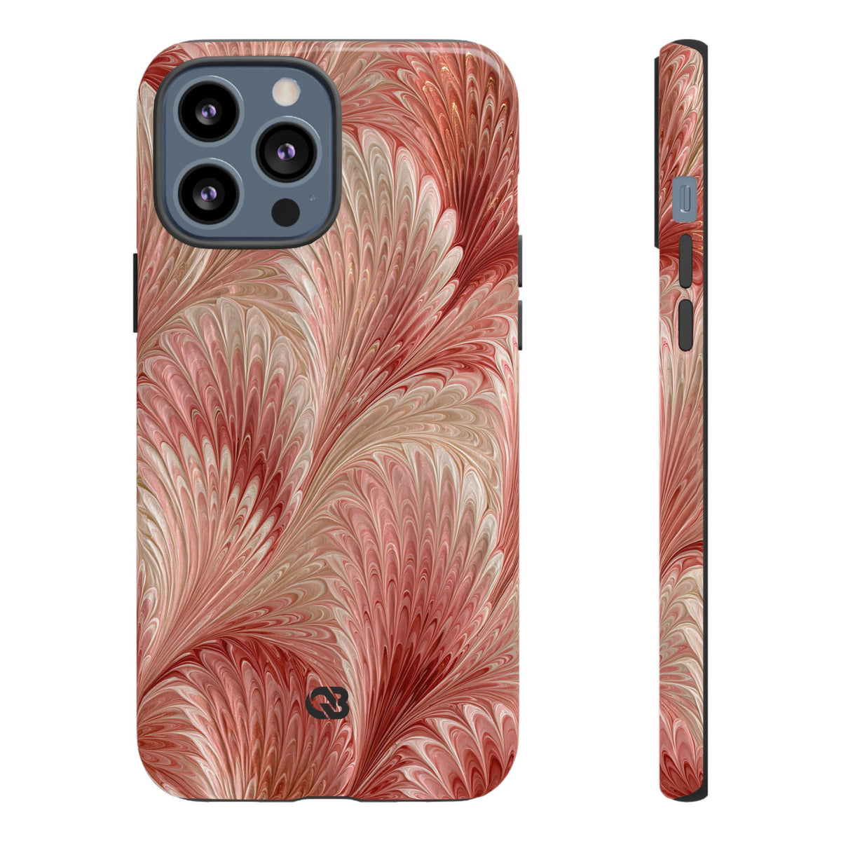 Blush Petal Plume · Tough Phone Case for iPhone · Pink