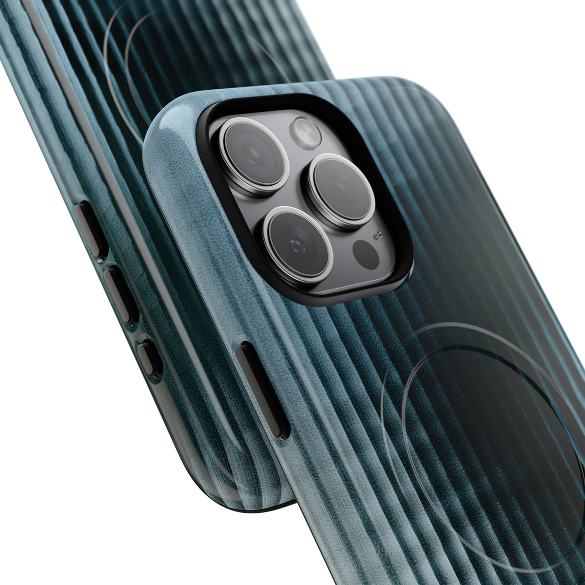 Blue Tough 2.0 Magsafe Phone Case for iPhone - Glacial Reeded Glass