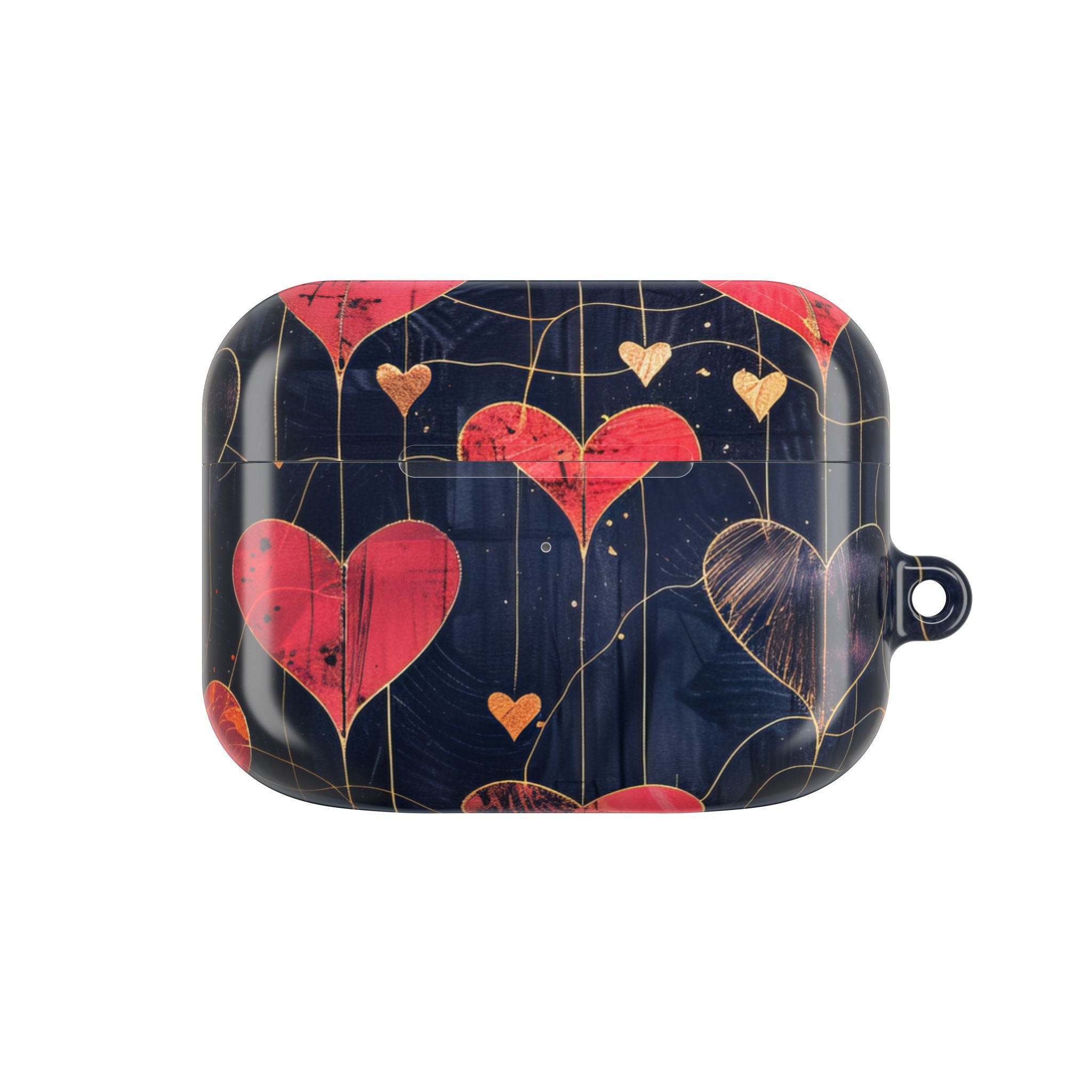 Textured Heart Grid - AirPods Case