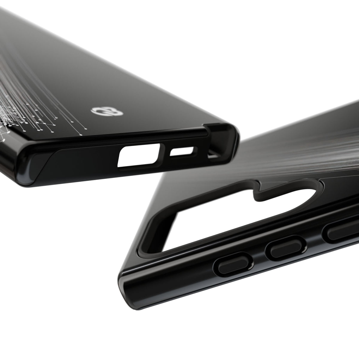 Black Tough Phone Case for Samsung - Linear Velocity Beam