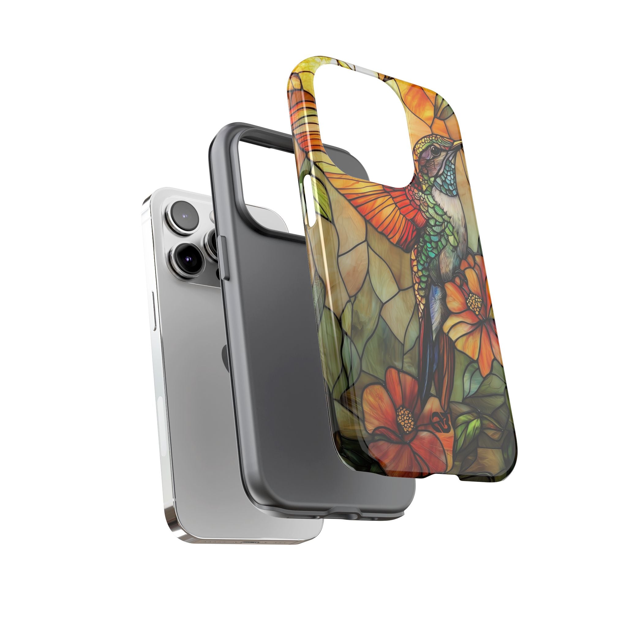 Amber Glass Hummingbird · Tough Phone Case for iPhone
