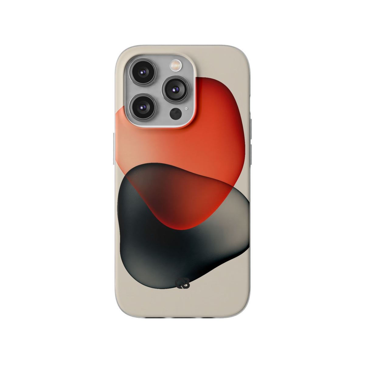 Translucent Crimson Form · Lite Phone Case for iPhone · Red