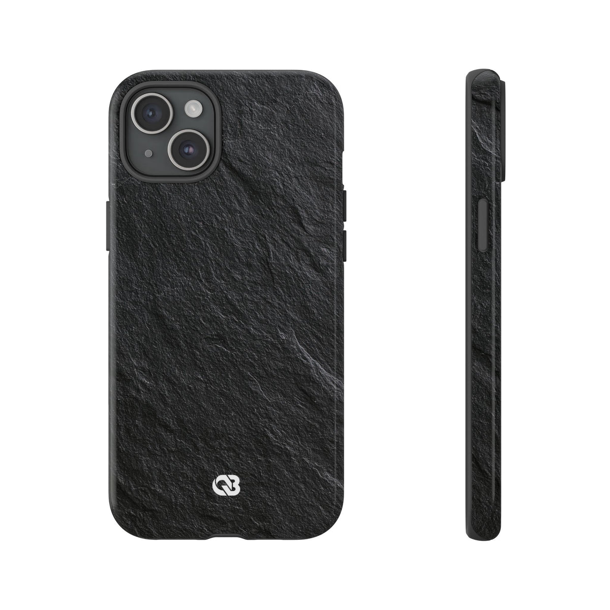 Obsidian Slate · Tough Phone Case for iPhone · Black