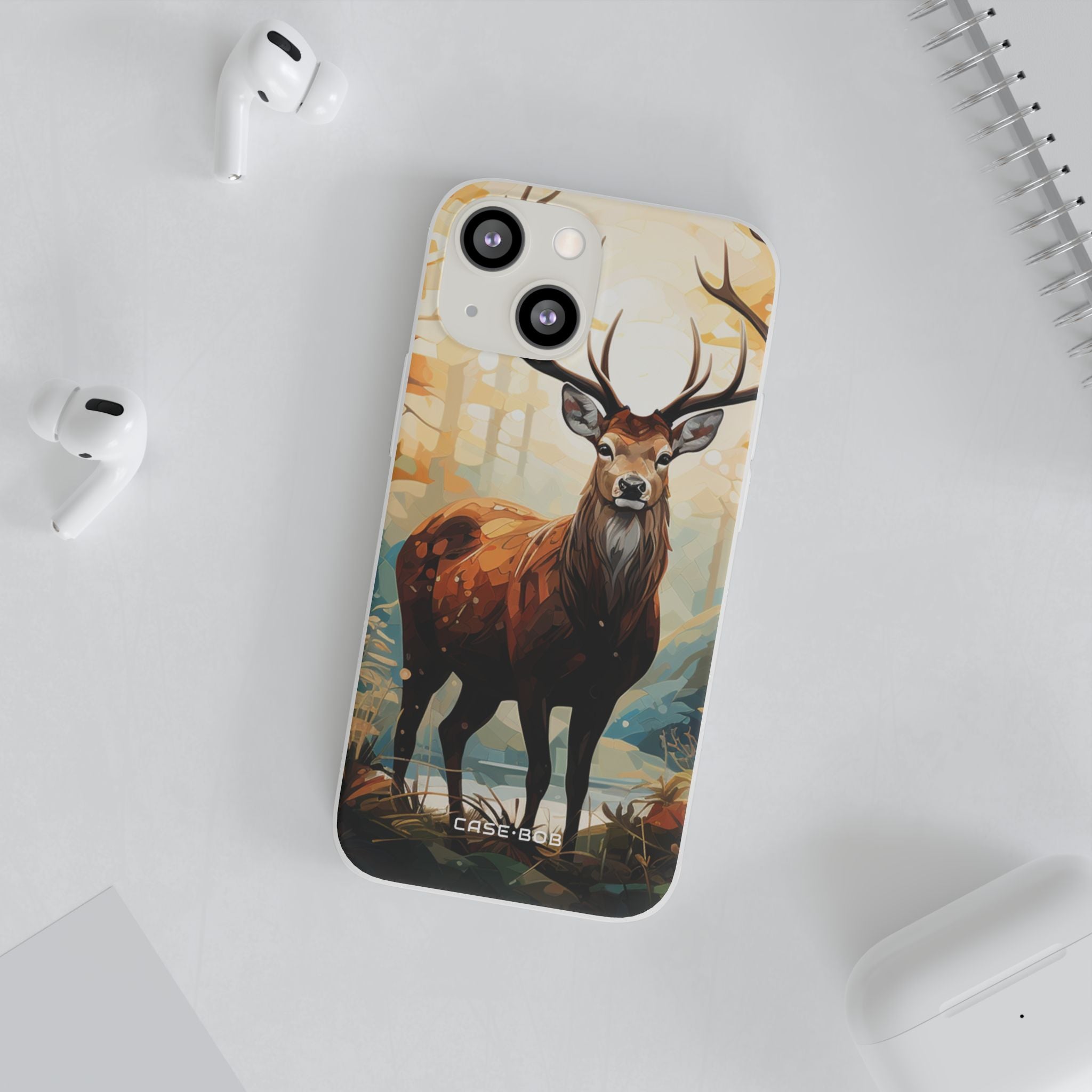 Glowing Stag iPhone 13 mini Case - Soft - CASE•BOB