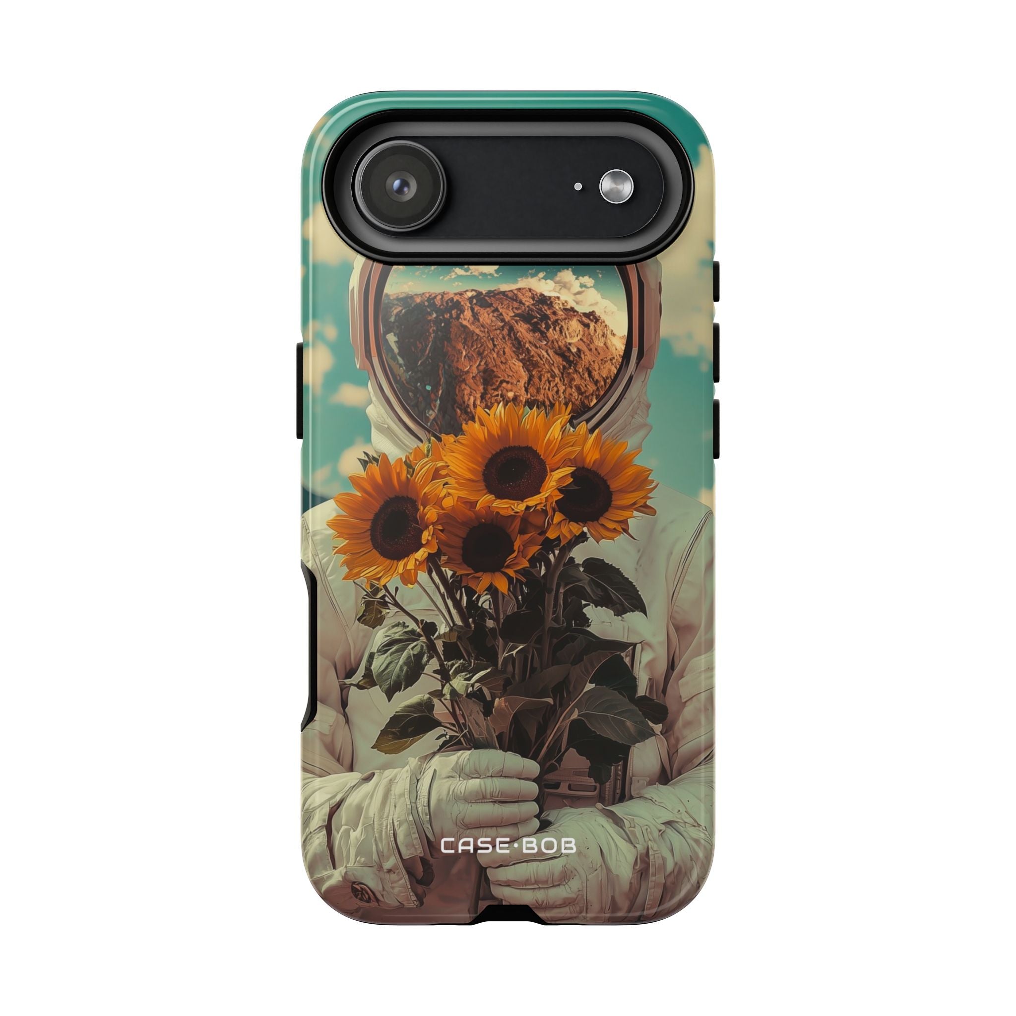 Sunflower Astronaut iPhone 17 Air Case - Tough - CASE•BOB