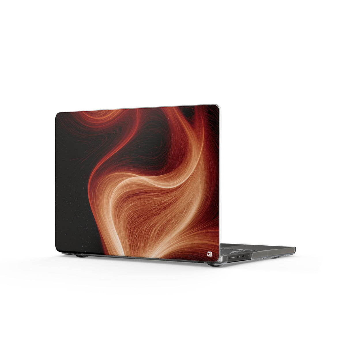 Solar Ember Flow · Clear Hard Case for MacBook · Orange