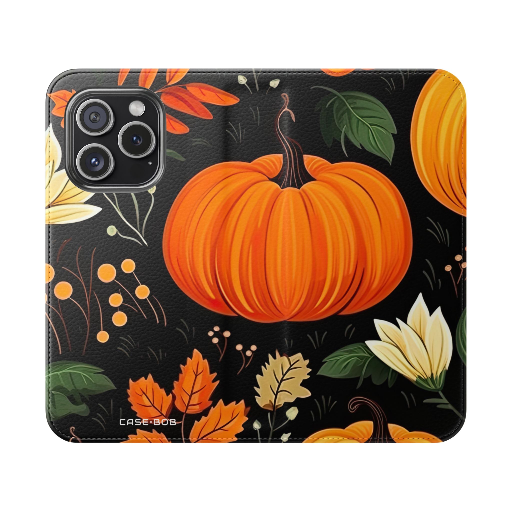 Pumpkin Glow - iPhone 15 Pro Case - Wallet