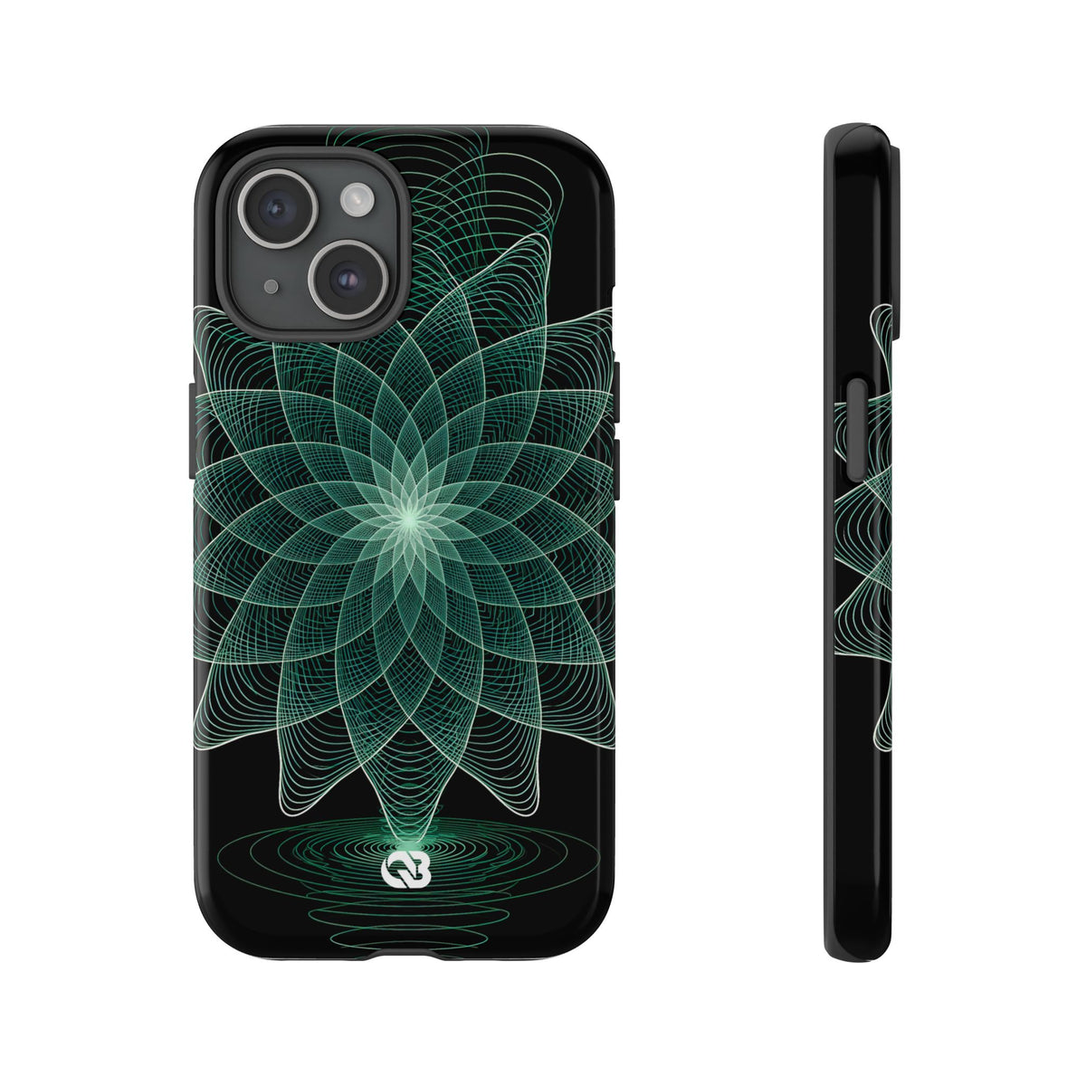 Verdant Harmonic Bloom · Tough Phone Case for iPhone · Black