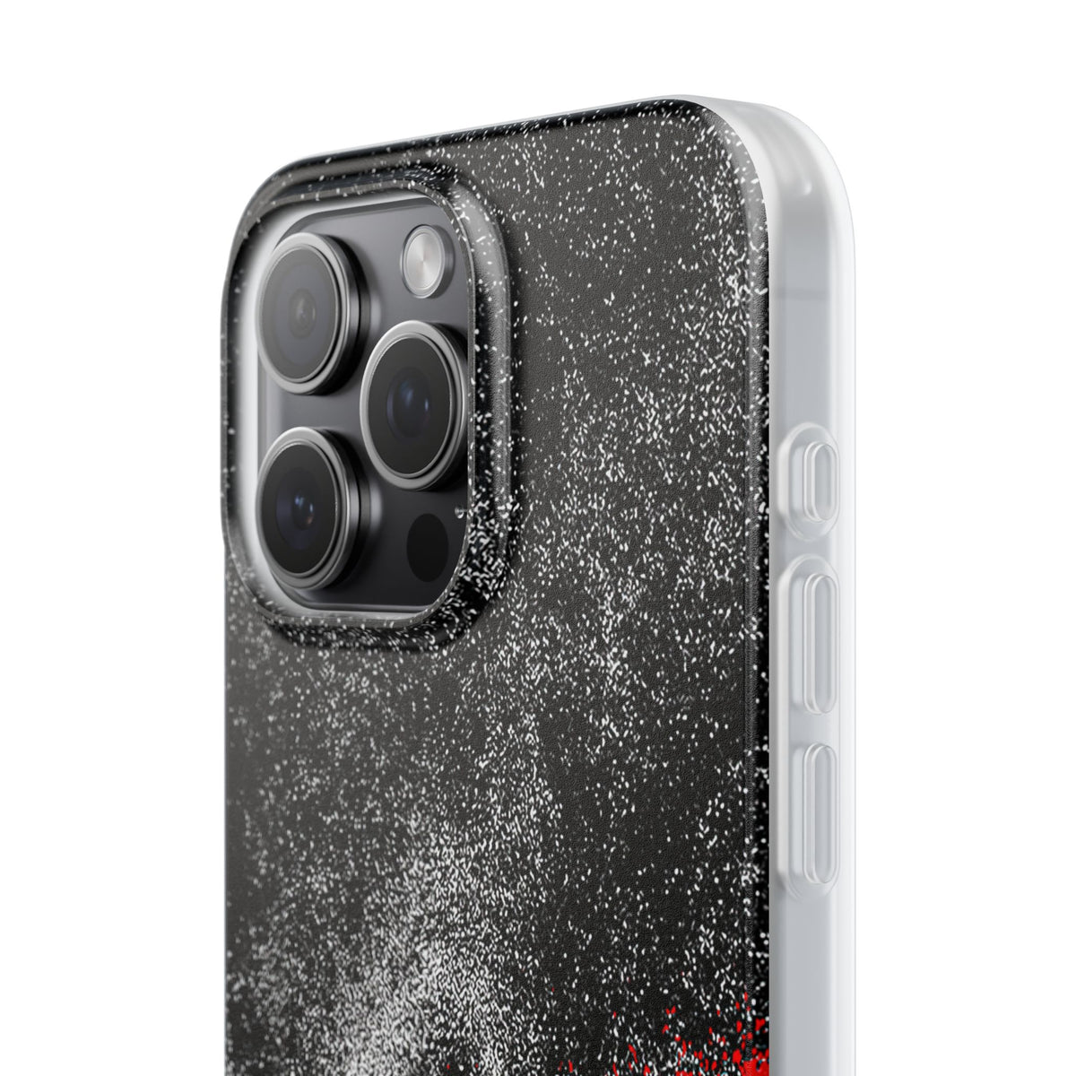 Crimson Noir Drip · Lite Phone Case for iPhone · Black