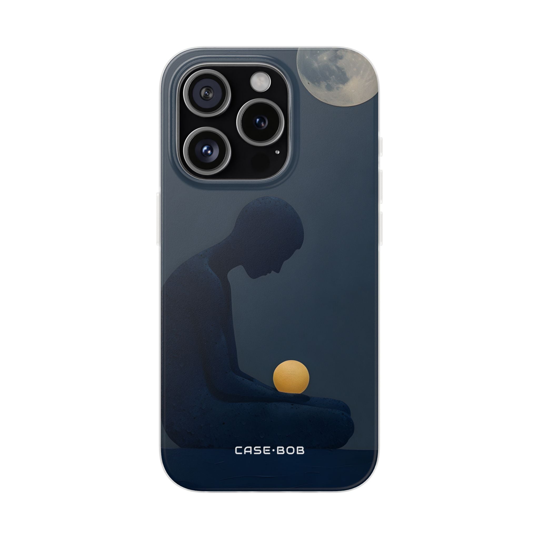 Mondbeschienene Kontemplation iPhone 15 Pro Case - Soft