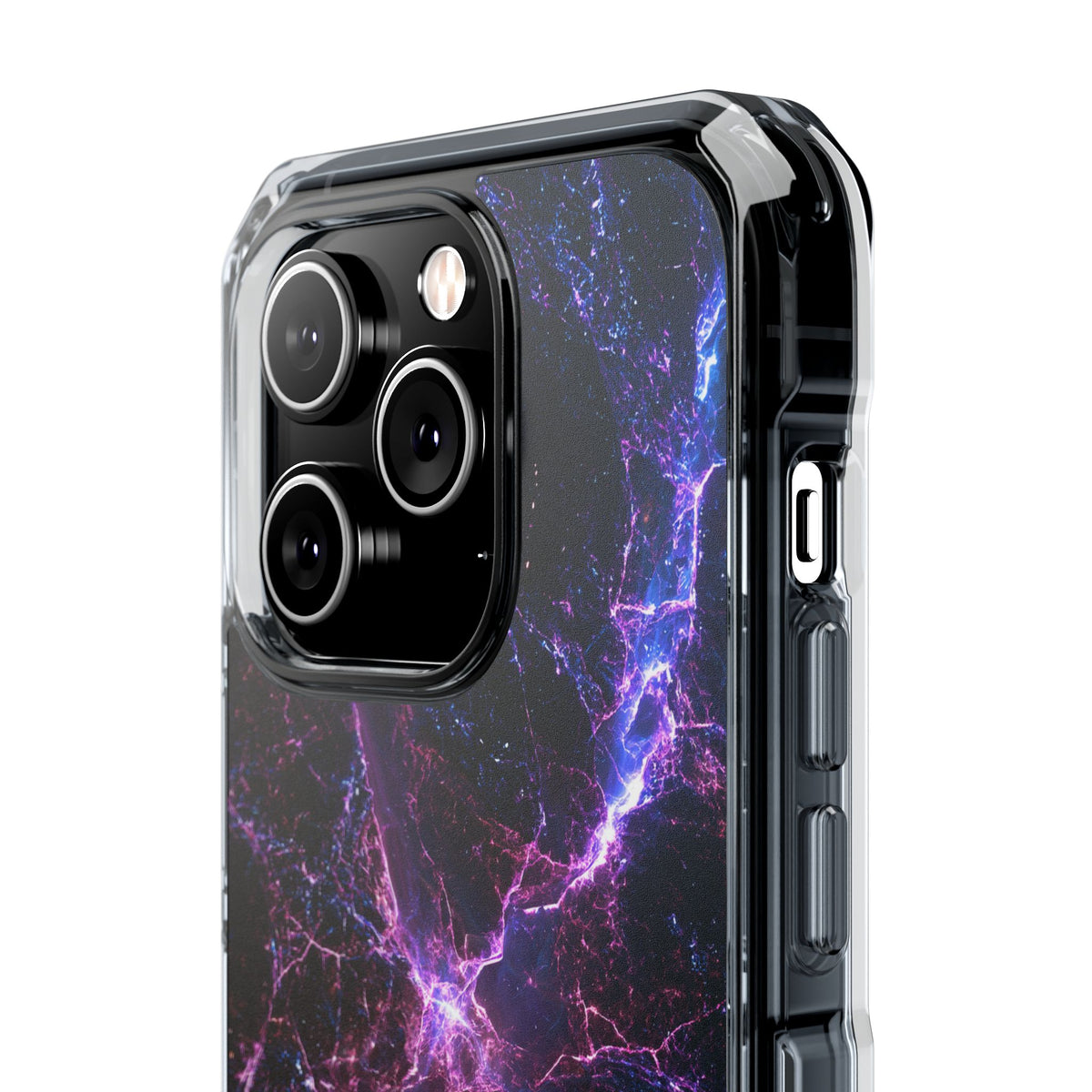 Neural Singularity · Clear Impact Magnetic Phone Case for iPhone · Black