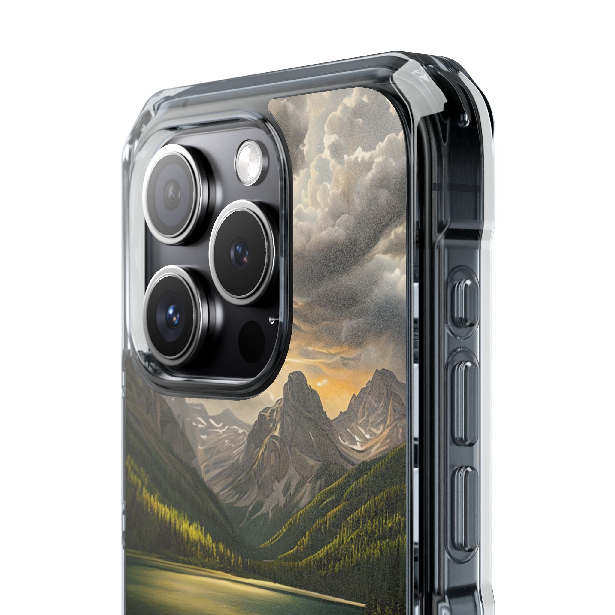 Gilded Mountain Lake · Coque de téléphone Impact pour iPhone · MagSafe