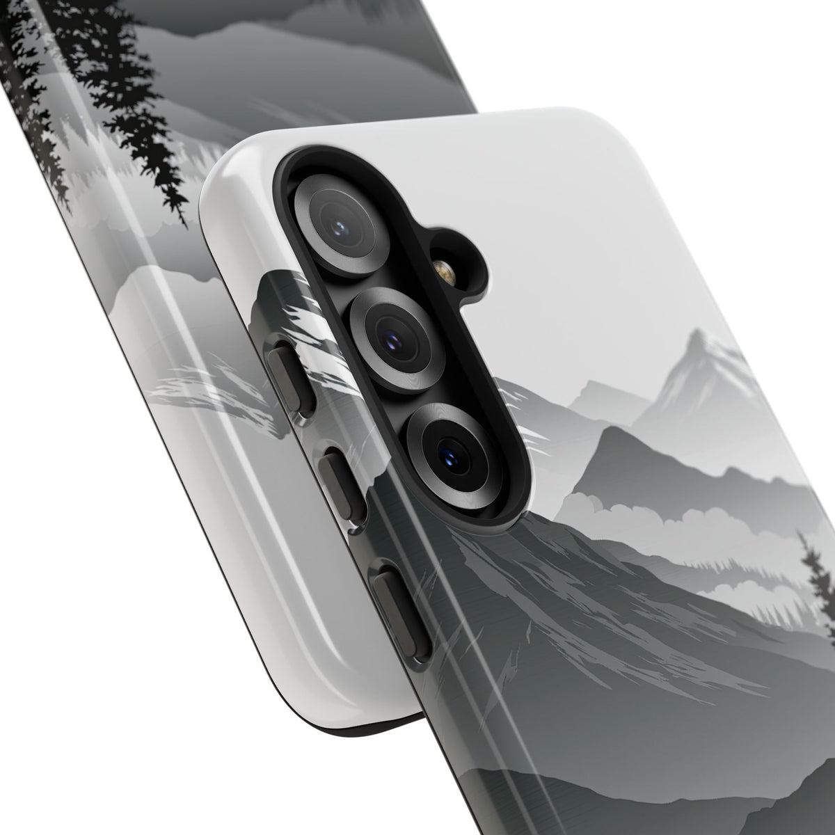 Grey Tough Phone Case for Samsung - Granite Ridge Mist