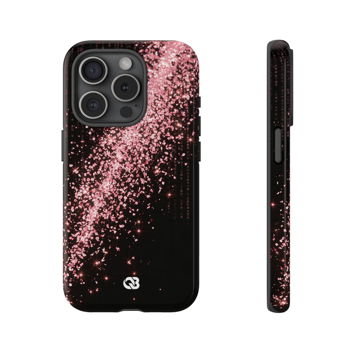 Rose Digital Cascade · Tough Phone Case for iPhone · Pink