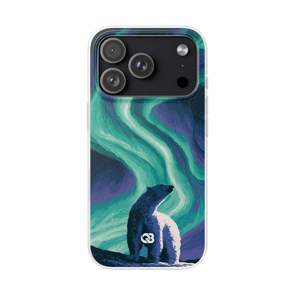 Arctic Aurora Bear · Lite Phone Case for iPhone · Teal