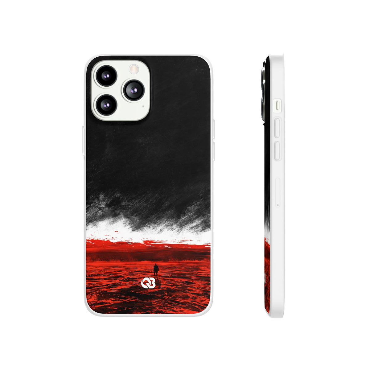 Crimson Horizon · Lite Phone Case for iPhone · Black
