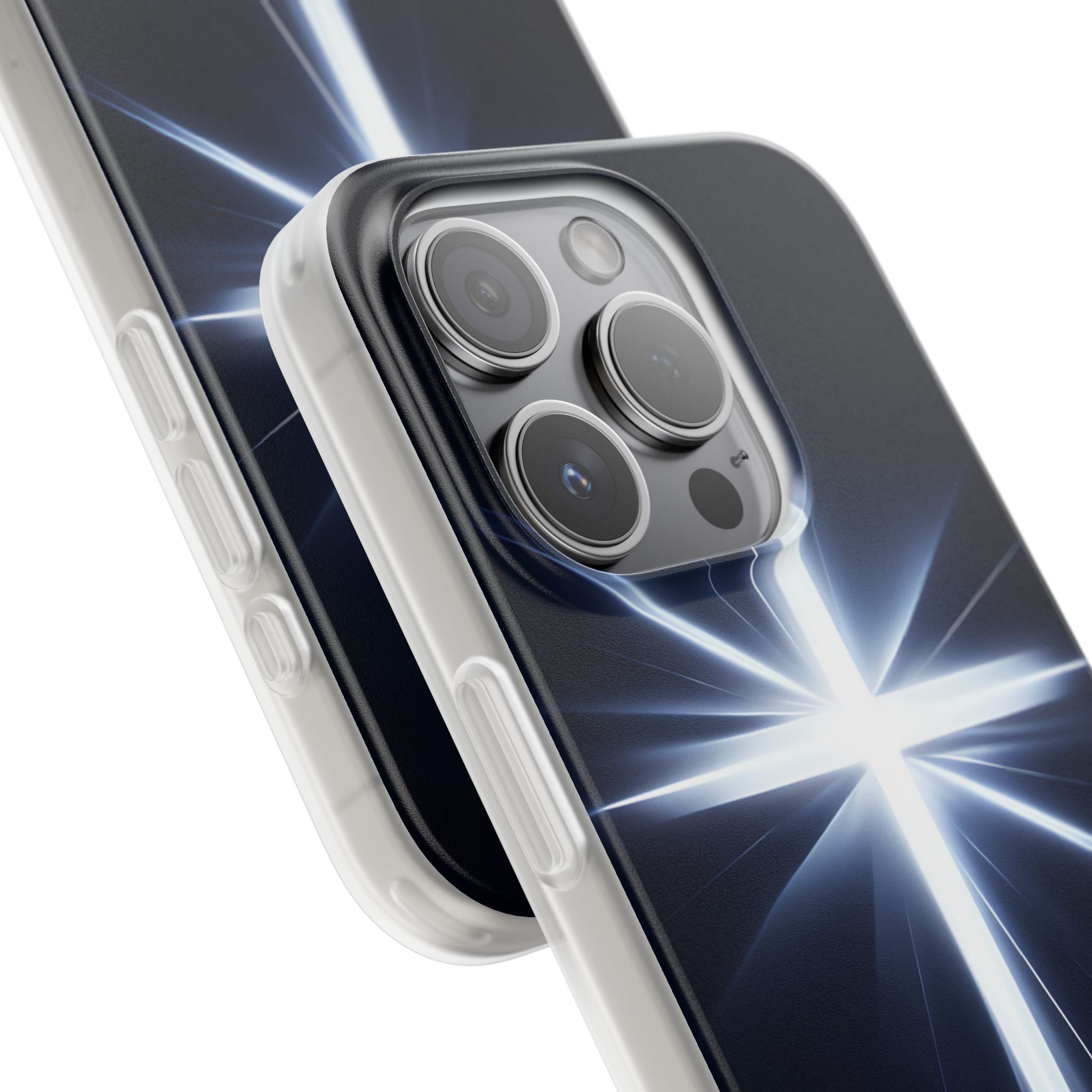 Leuchtendes Crossburst iPhone 15 Pro Case - Soft