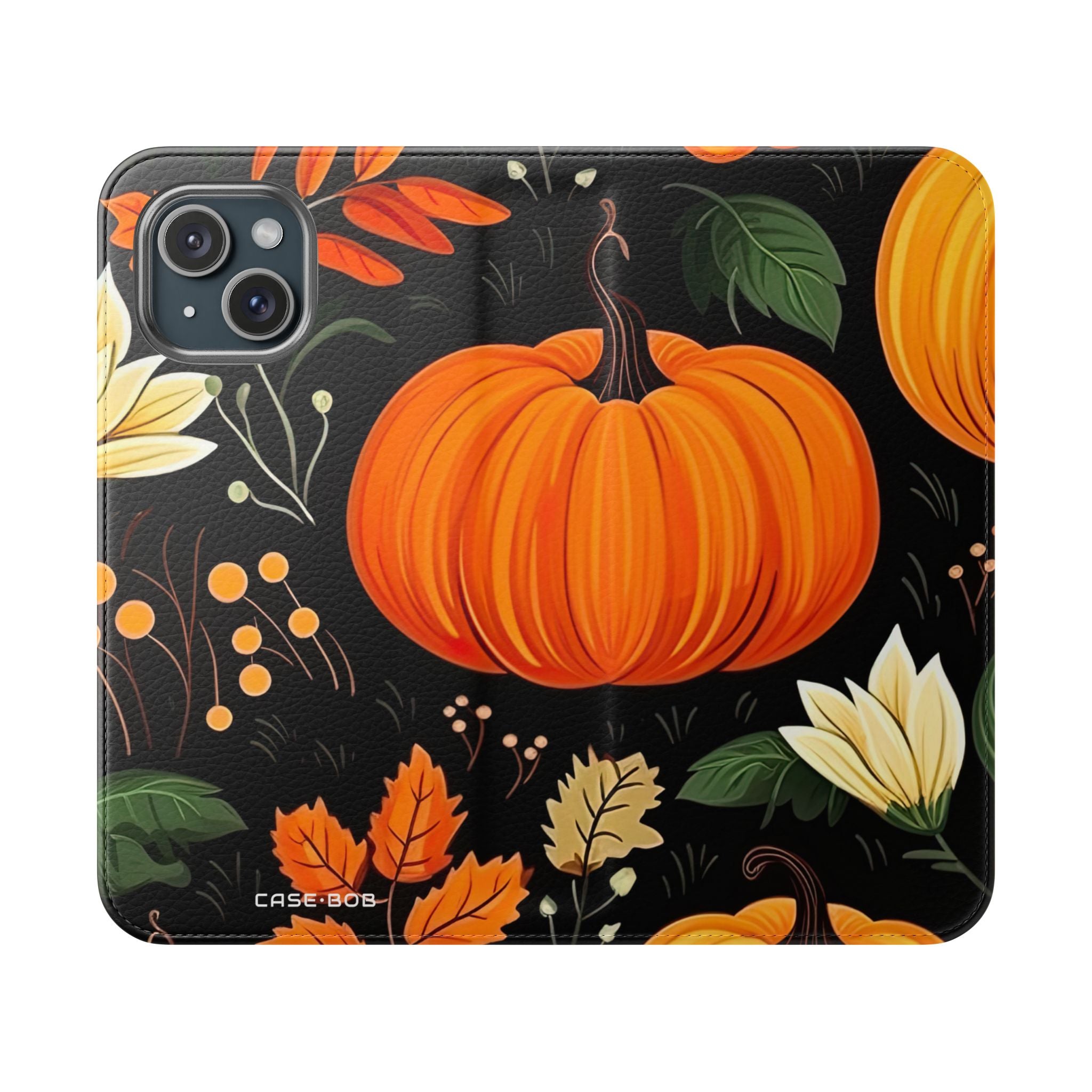 Pumpkin Glow - iPhone 15 Case - Wallet