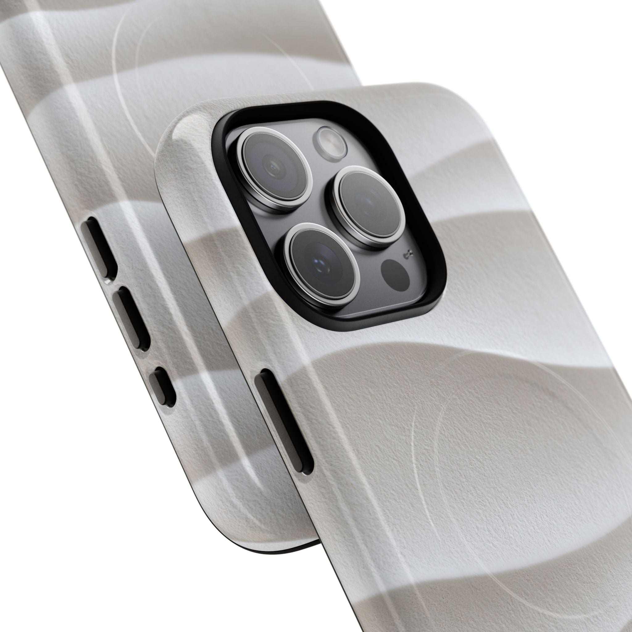 White Tough 2.0 Magsafe Phone Case for iPhone - Arctic Flow Ridges