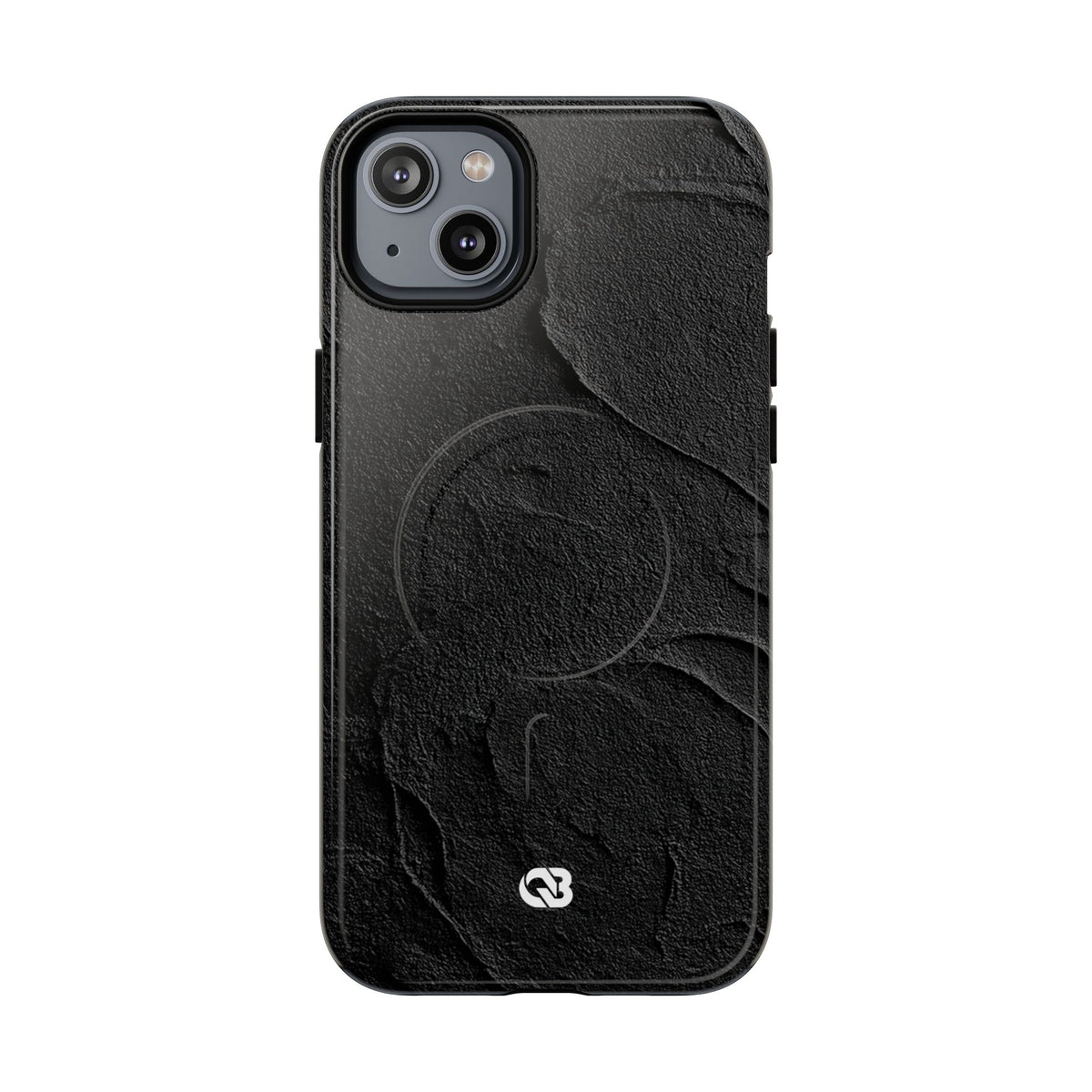 Obsidian Stucco Relief · Tough 2.0 Magnetic Phone Case for iPhone · Black