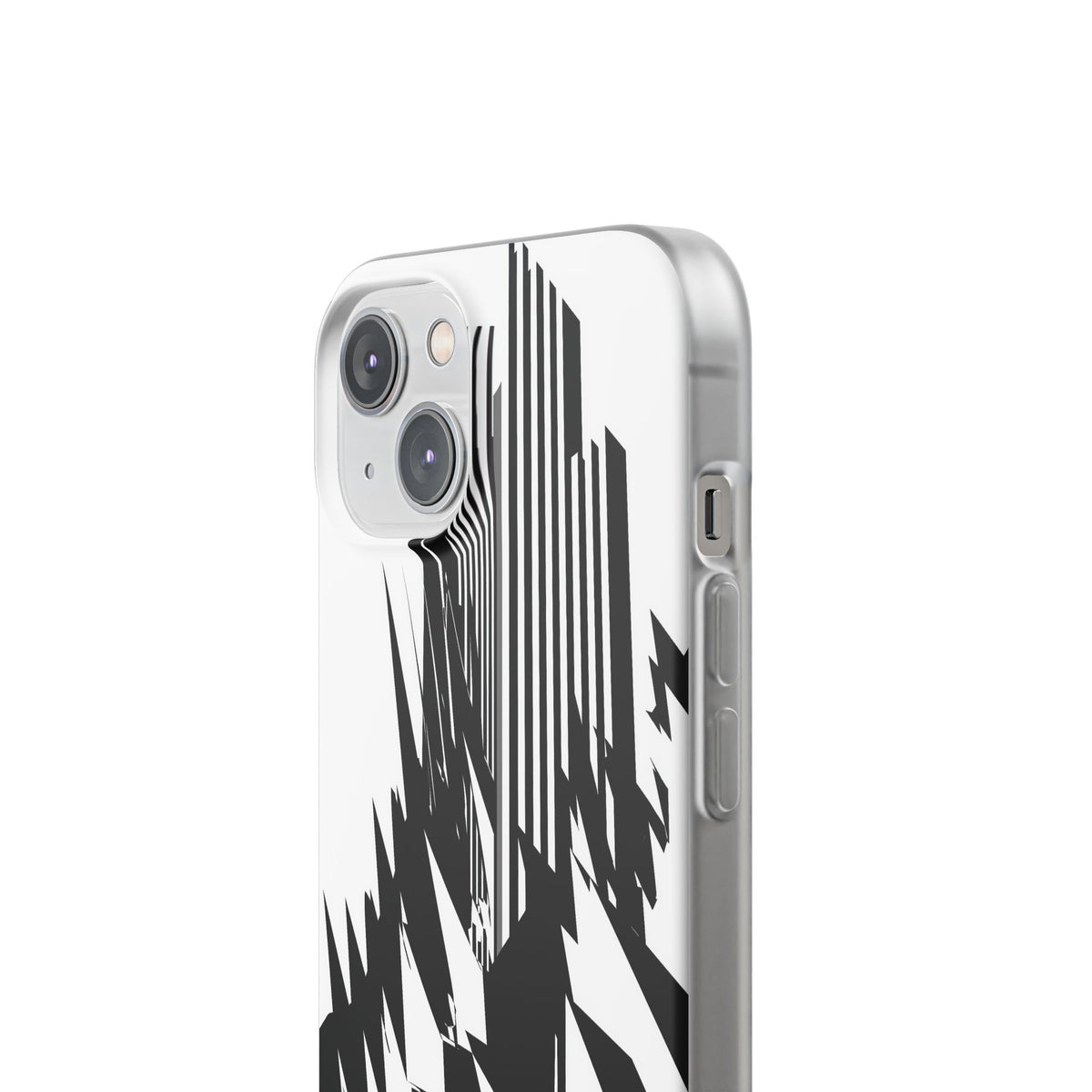 White Lite Phone Case for iPhone - Shattered Vector Spire